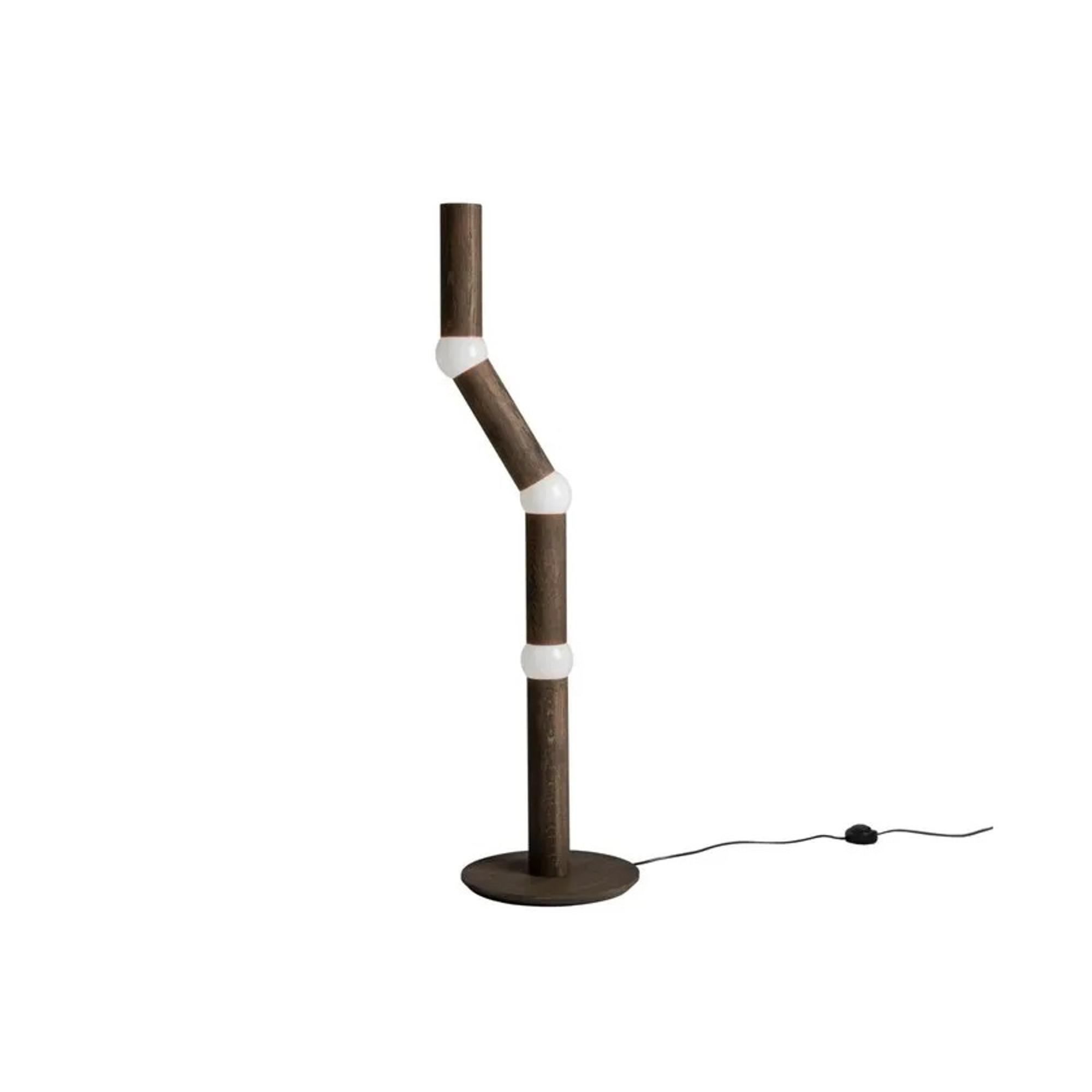 Oblure LIGHTBONE Floor Lamp Smoked Oak