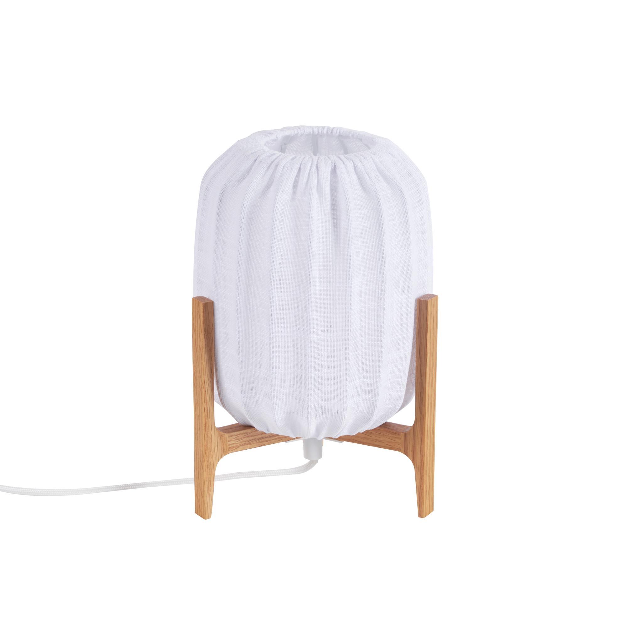 Watt & Veke Prisma Table lamp Mini Oak/ White