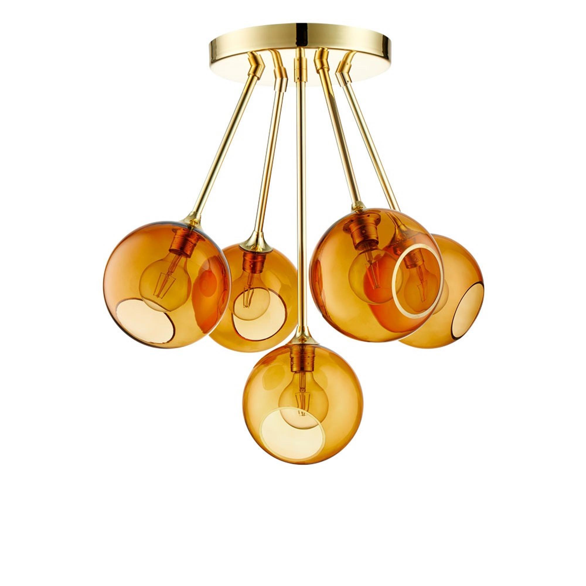 Design by Us Ballroom Molecule Ceiling light Amber/Gold
