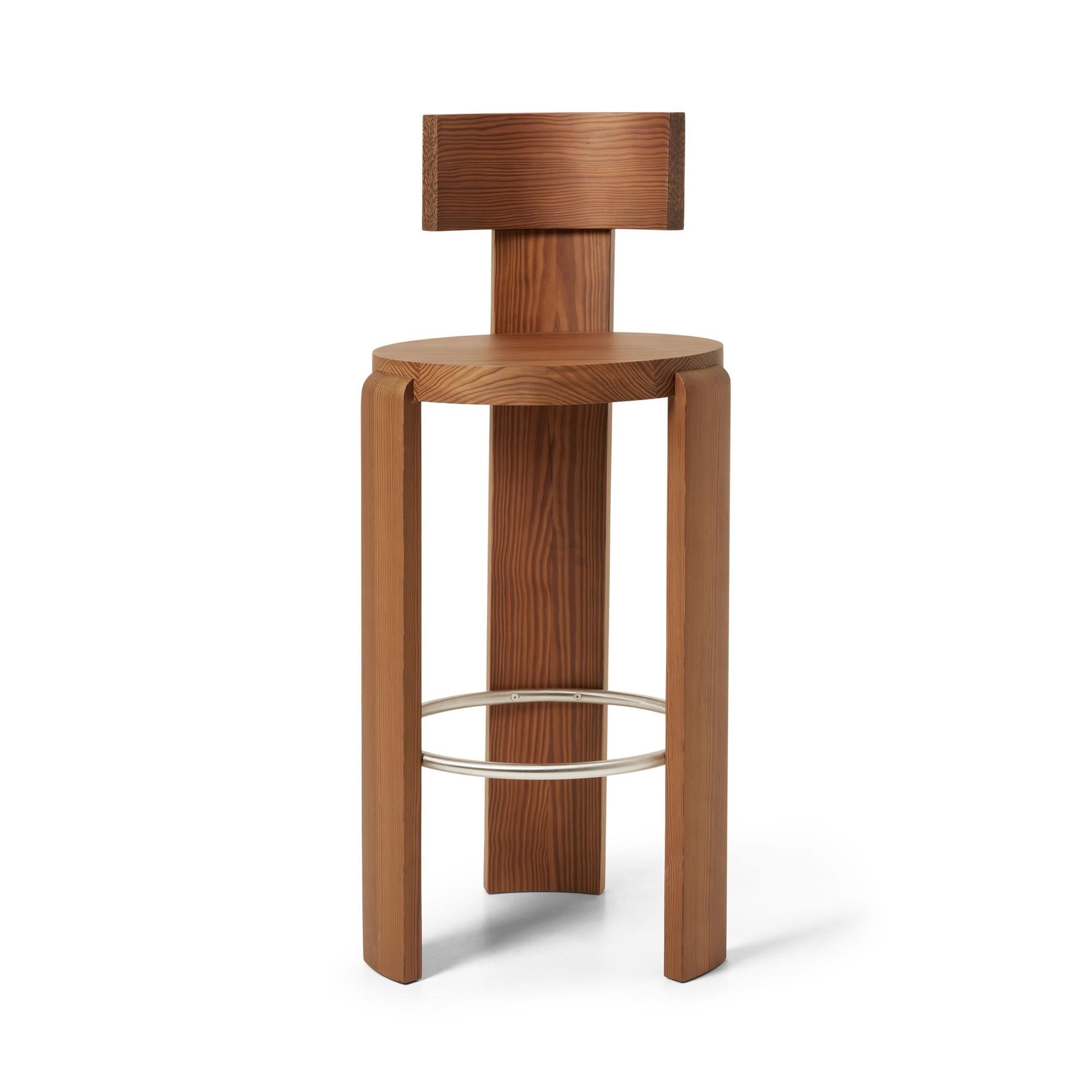 Louise Roe Spina Bar Stool Natural Oak