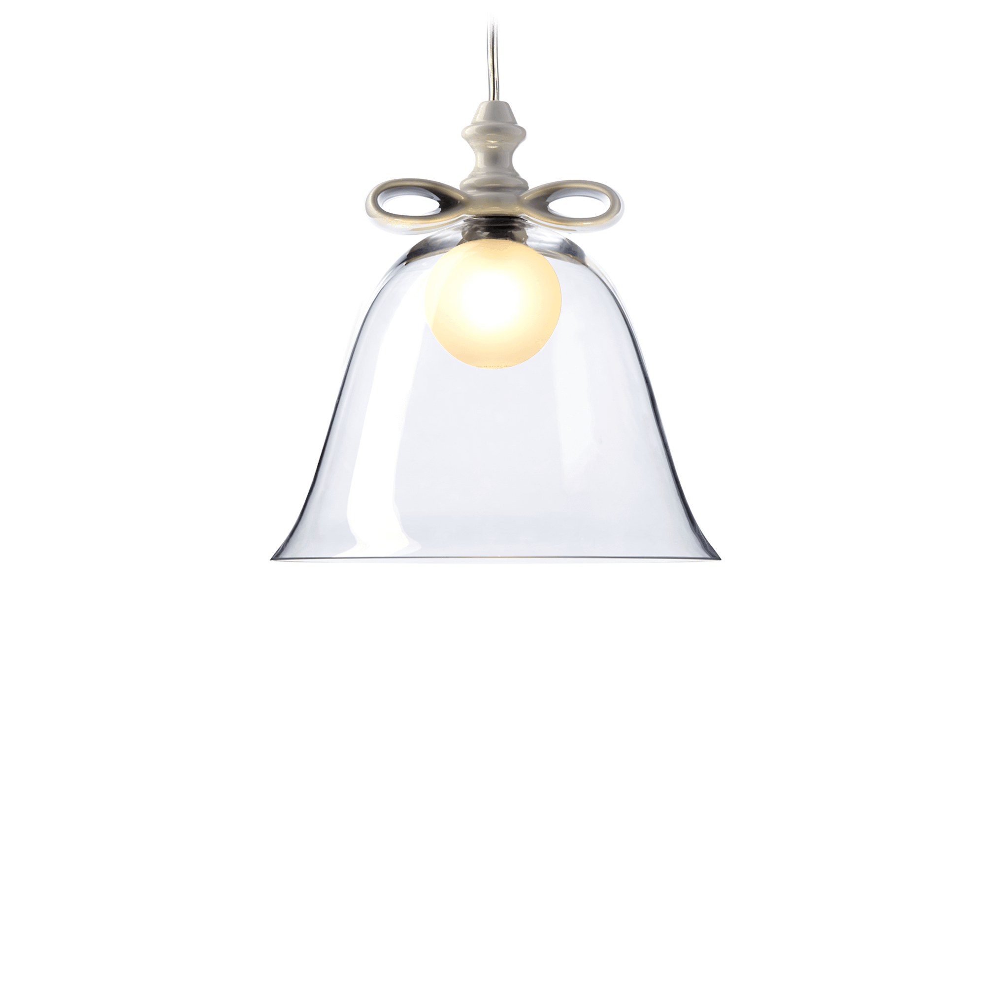 Moooi Bell Lampadario Piccolo Bianco/Trasparente