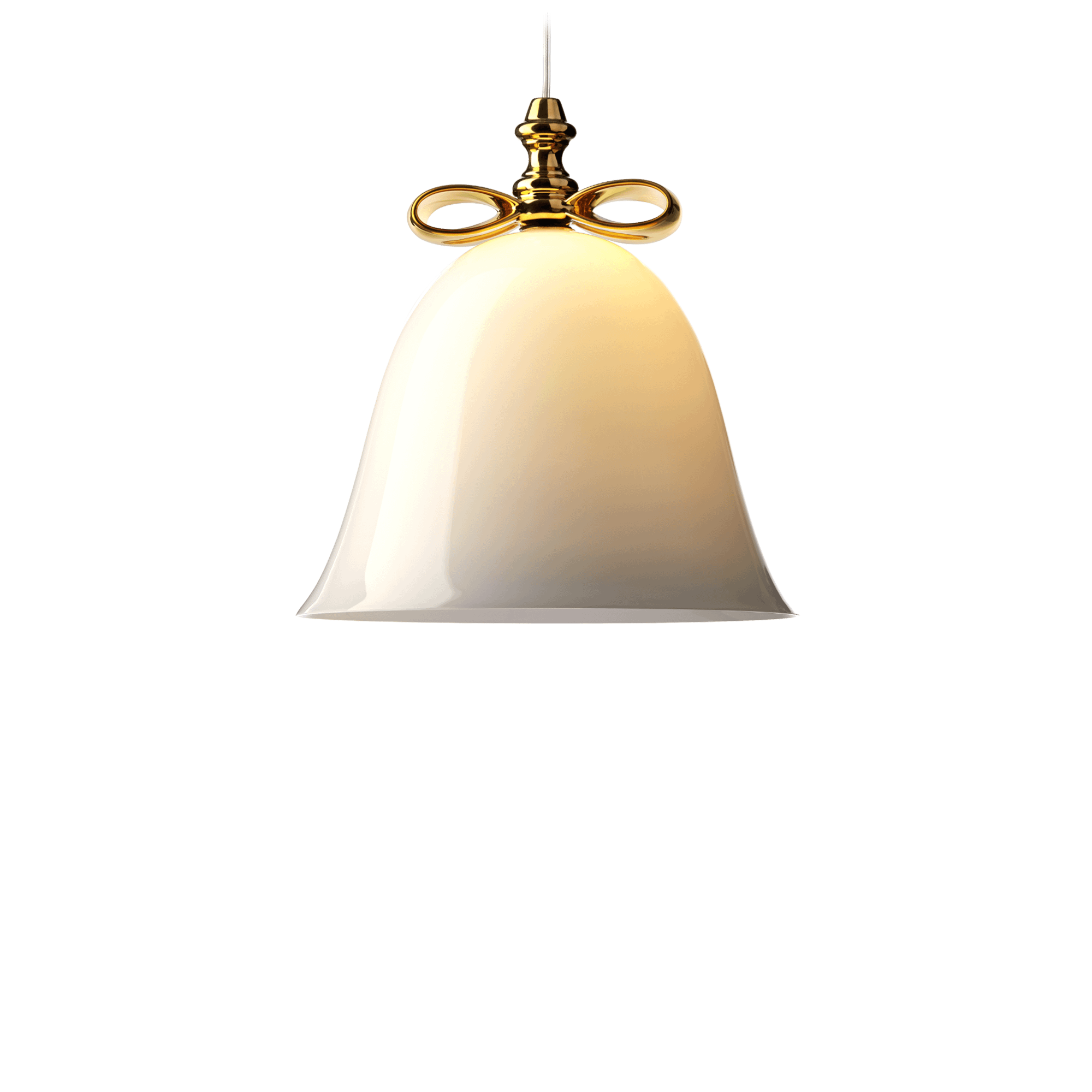 Moooi Bell Lampadario Grande Oro/Bianco