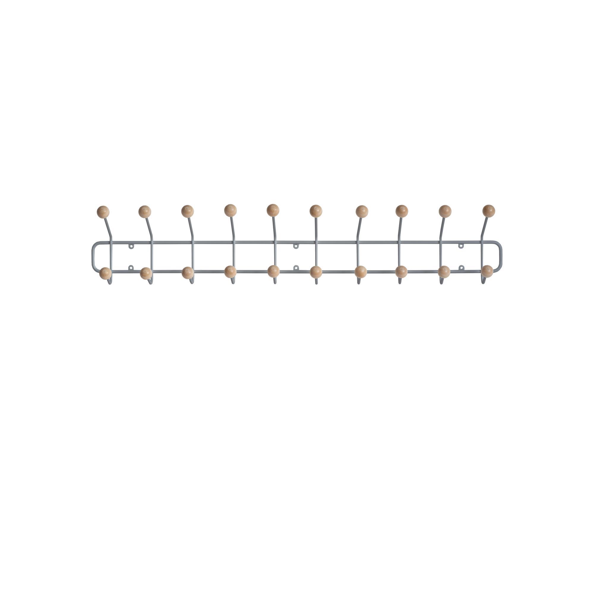 Maze Bill Horizontal Coat Rack Large Gray/ Birch