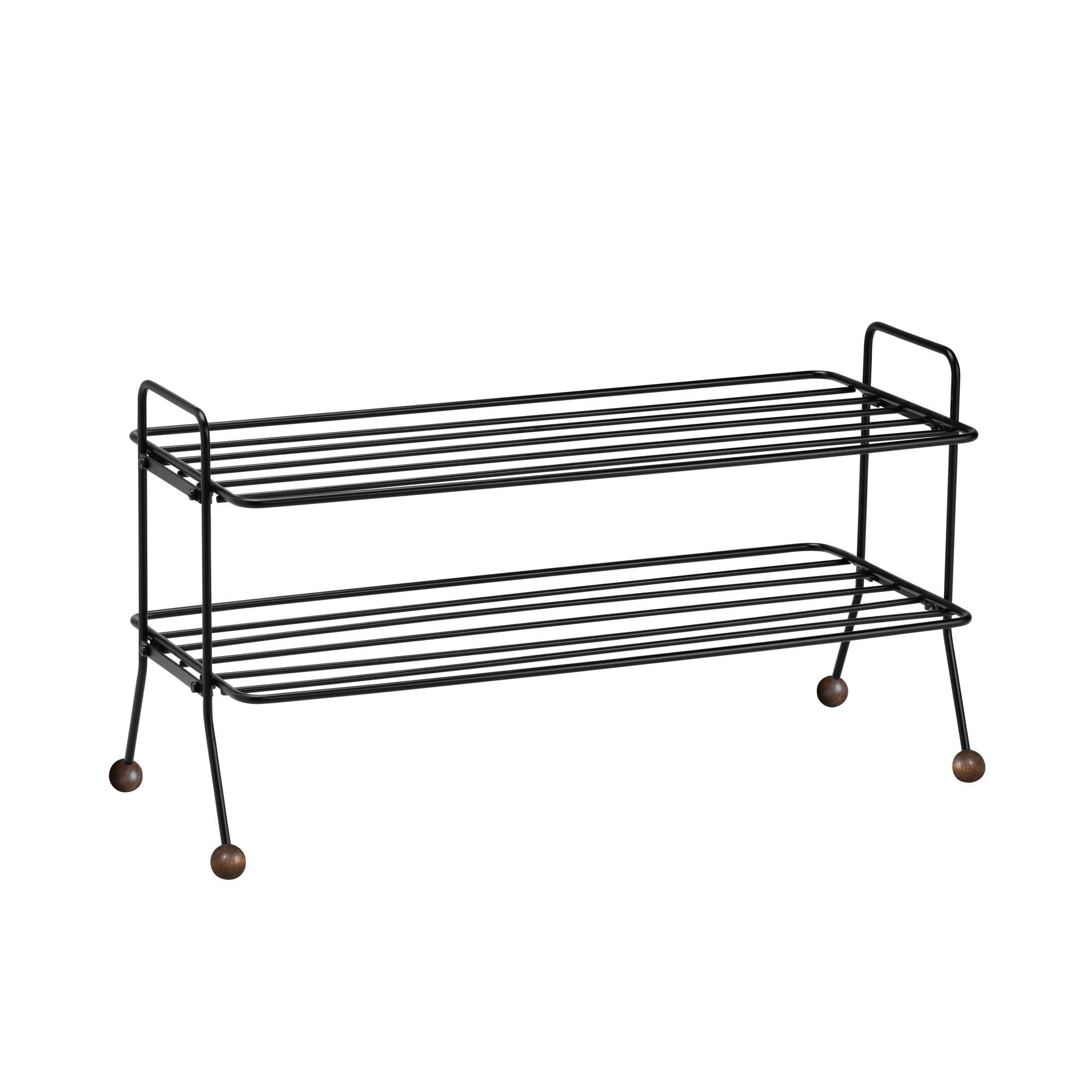 Maze Bill Shoe Rack Black/ Brown