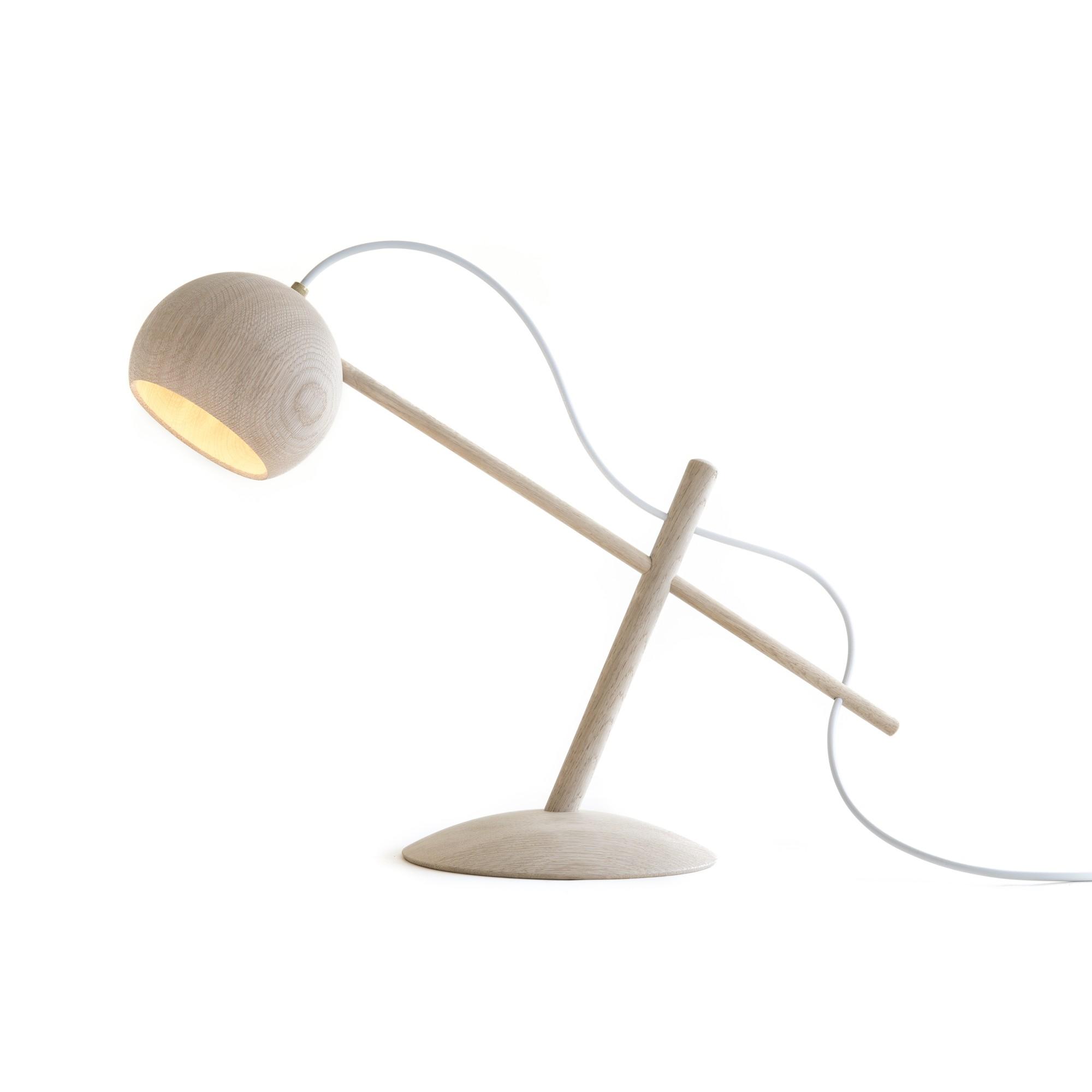 Brdr. Krüger Lune Table Lamp Oak White Oiled