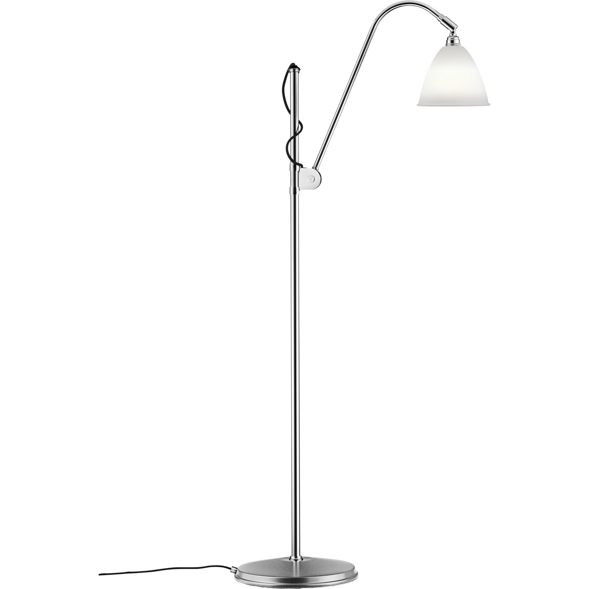 Bestlite Vloerlamp Chroom & Porselein