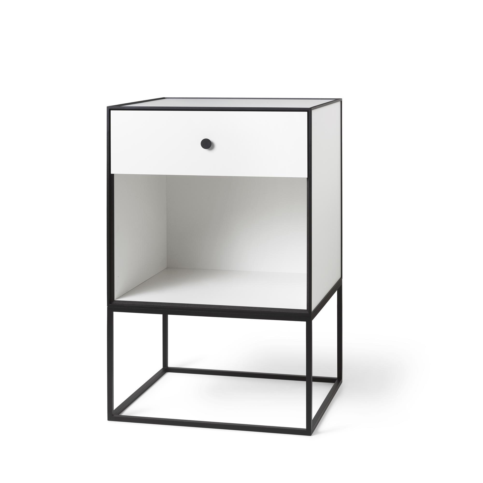 Audo Frame 49 Sidebord Med 1 Skuffe Hvid 