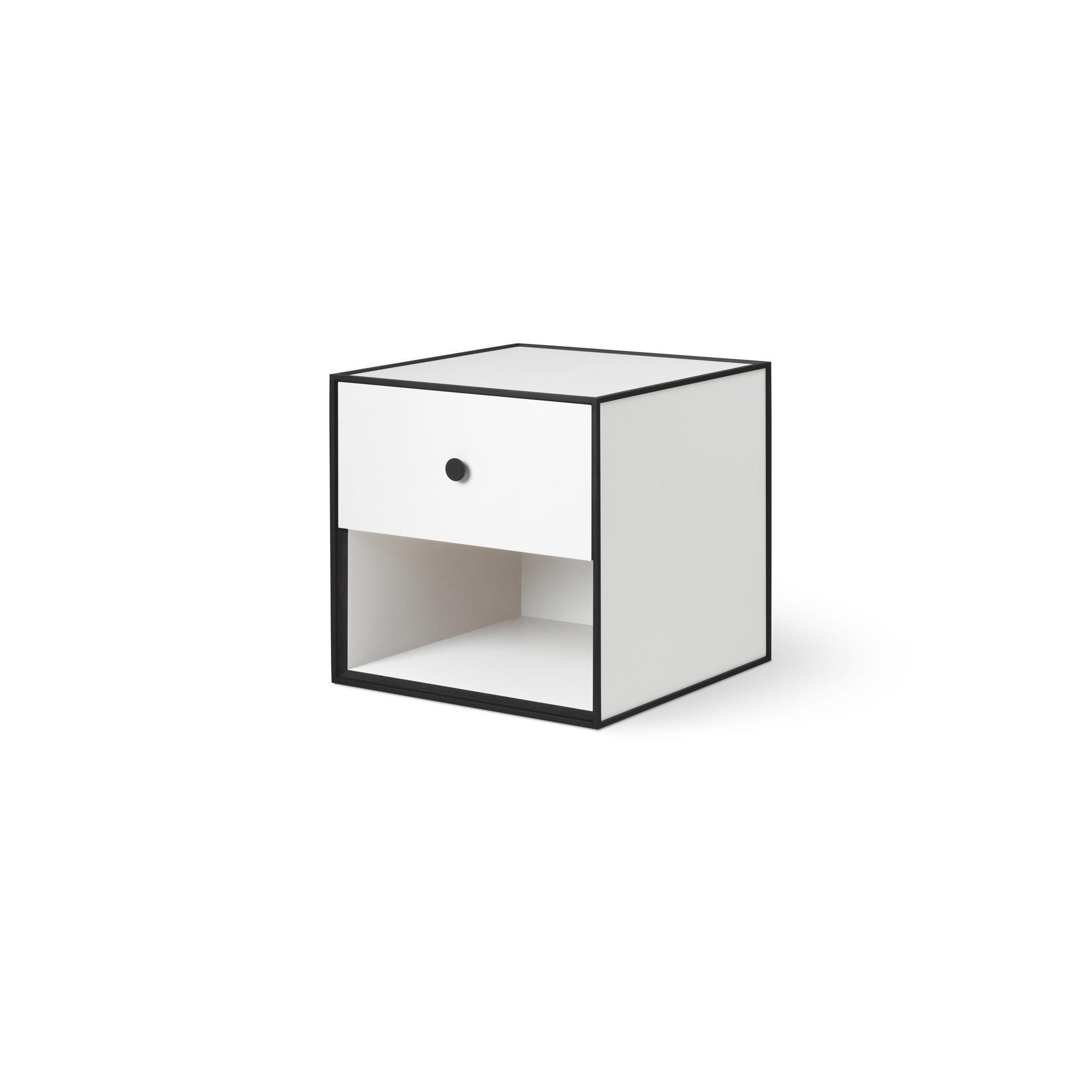 Audo Frame 35 With 1 Drawer 35X35X35 White 