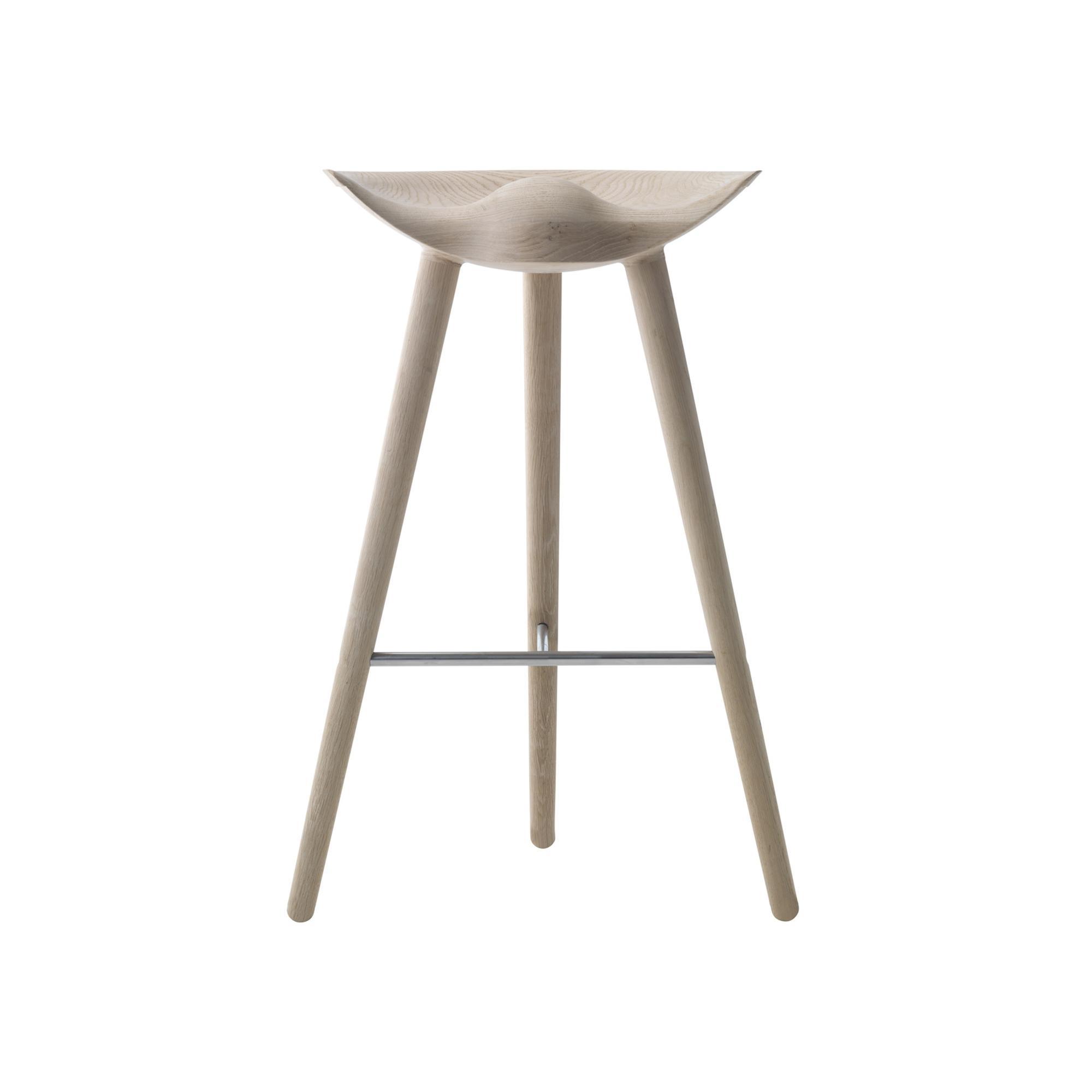 Audo ML42 Bar Stool Black Stained oak/Steel