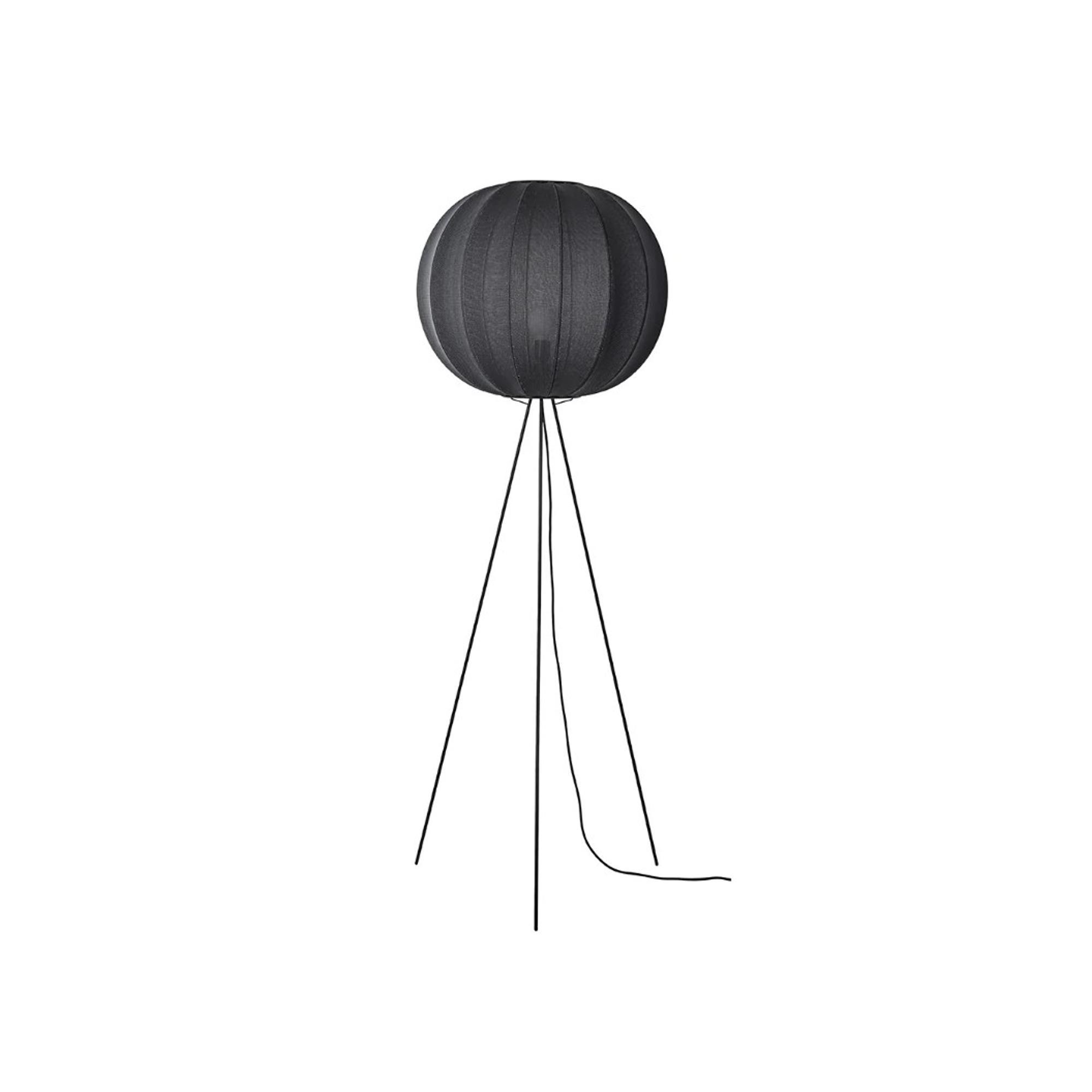 Made By Hand Knit-Wit Round Floor lamp High Ø60 Black