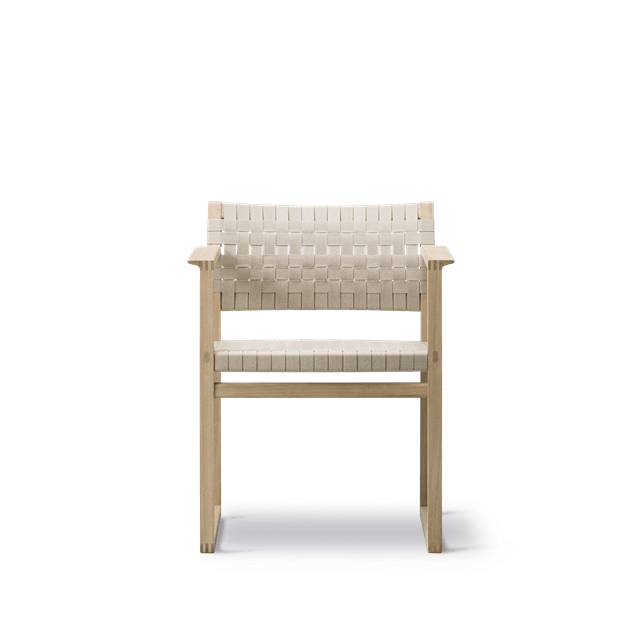 Fredericia Furniture BM62 Spisebordsstol M. Armlæn Gjordeflet/Olieret Eg