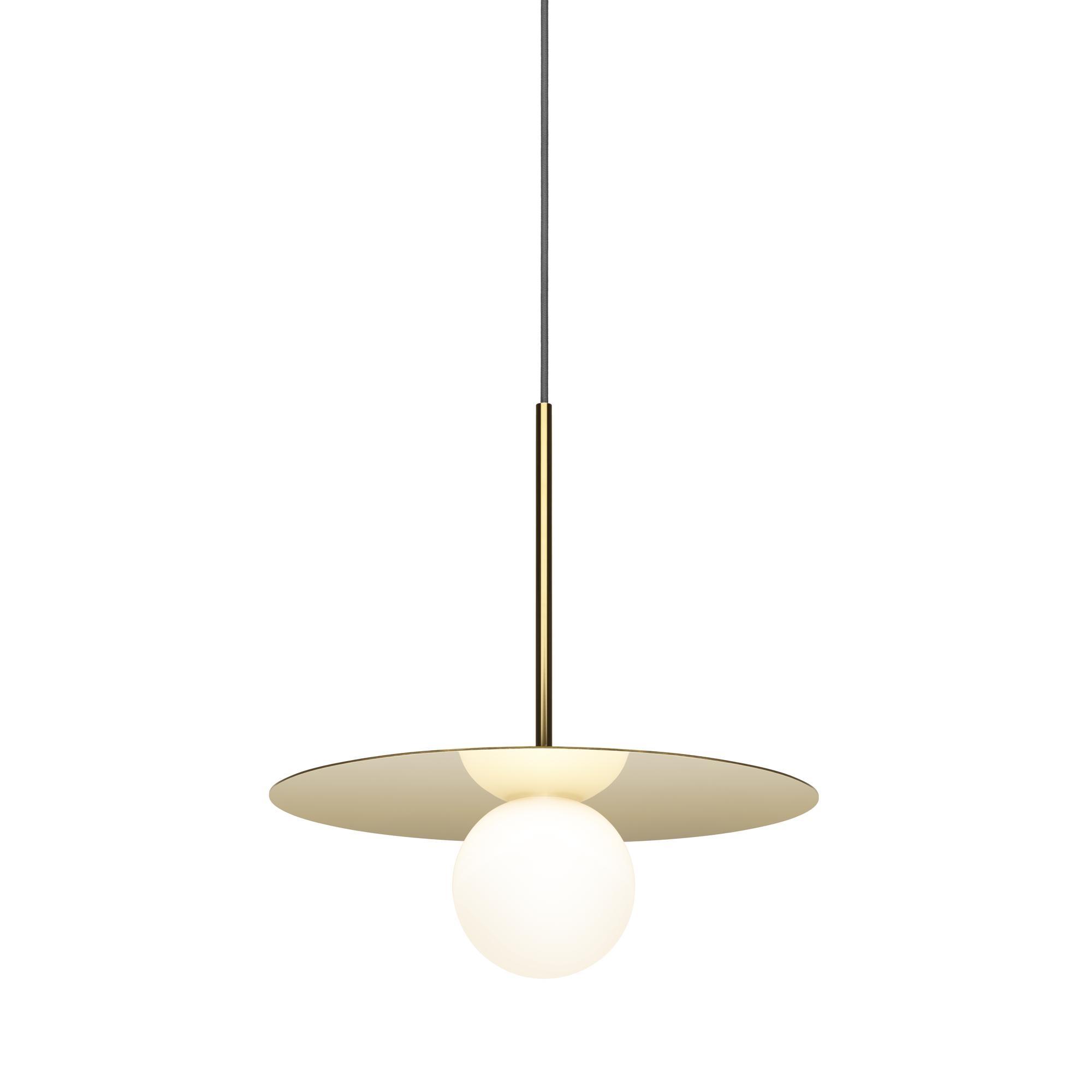 Pablo Bola Disc 12 Pendant Brass