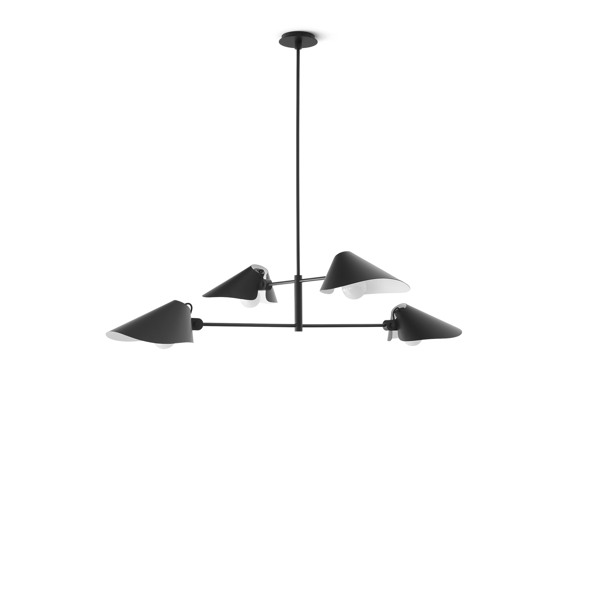 &Tradition Bonnet SC92 Chandelier Ø100 Black