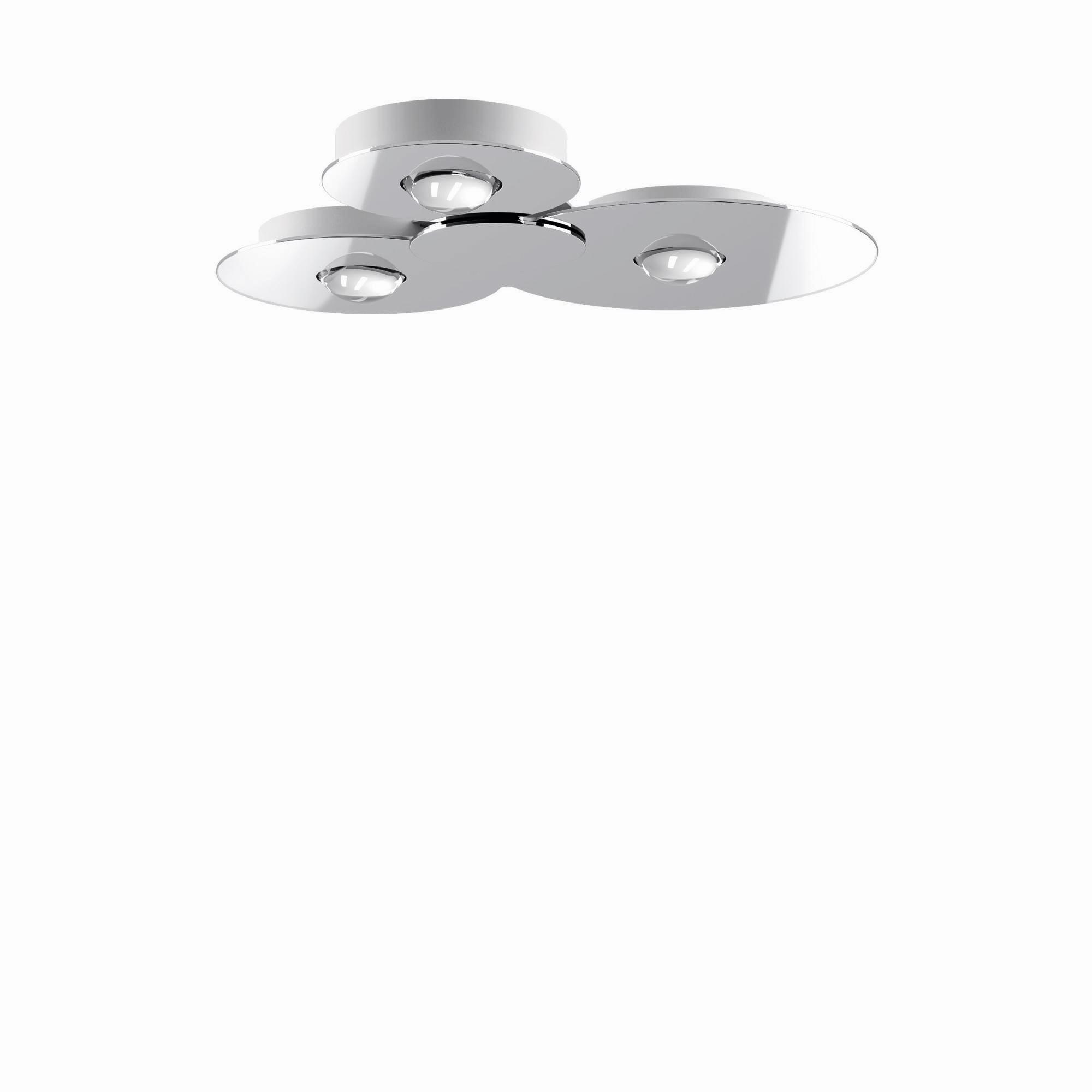 Lodes Bugia Triple 3000K Ceiling Light Chrome