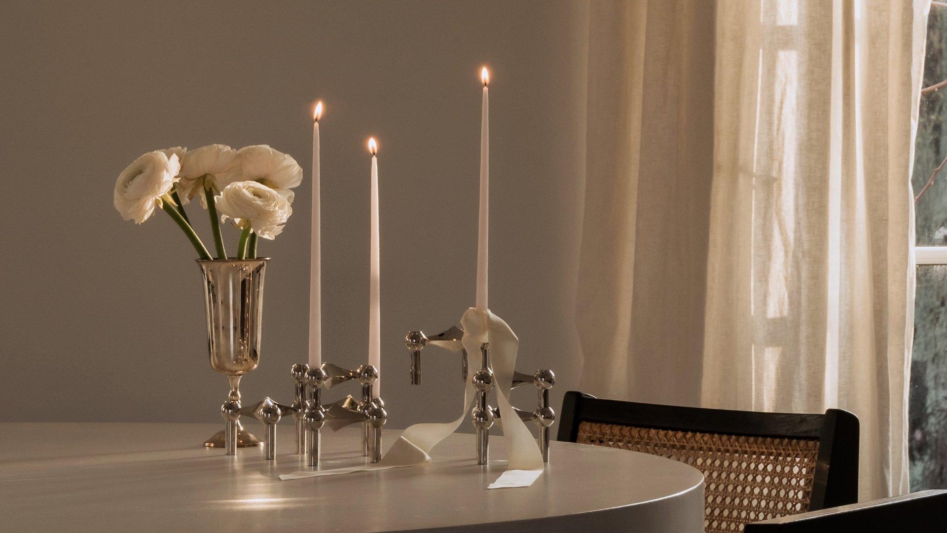 Stoff Nagel Candleholder