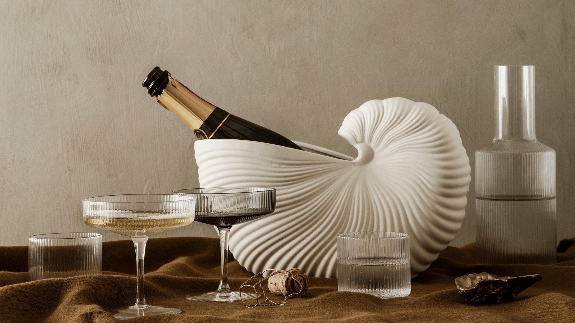 Ferm Living Shell pot and Ripple