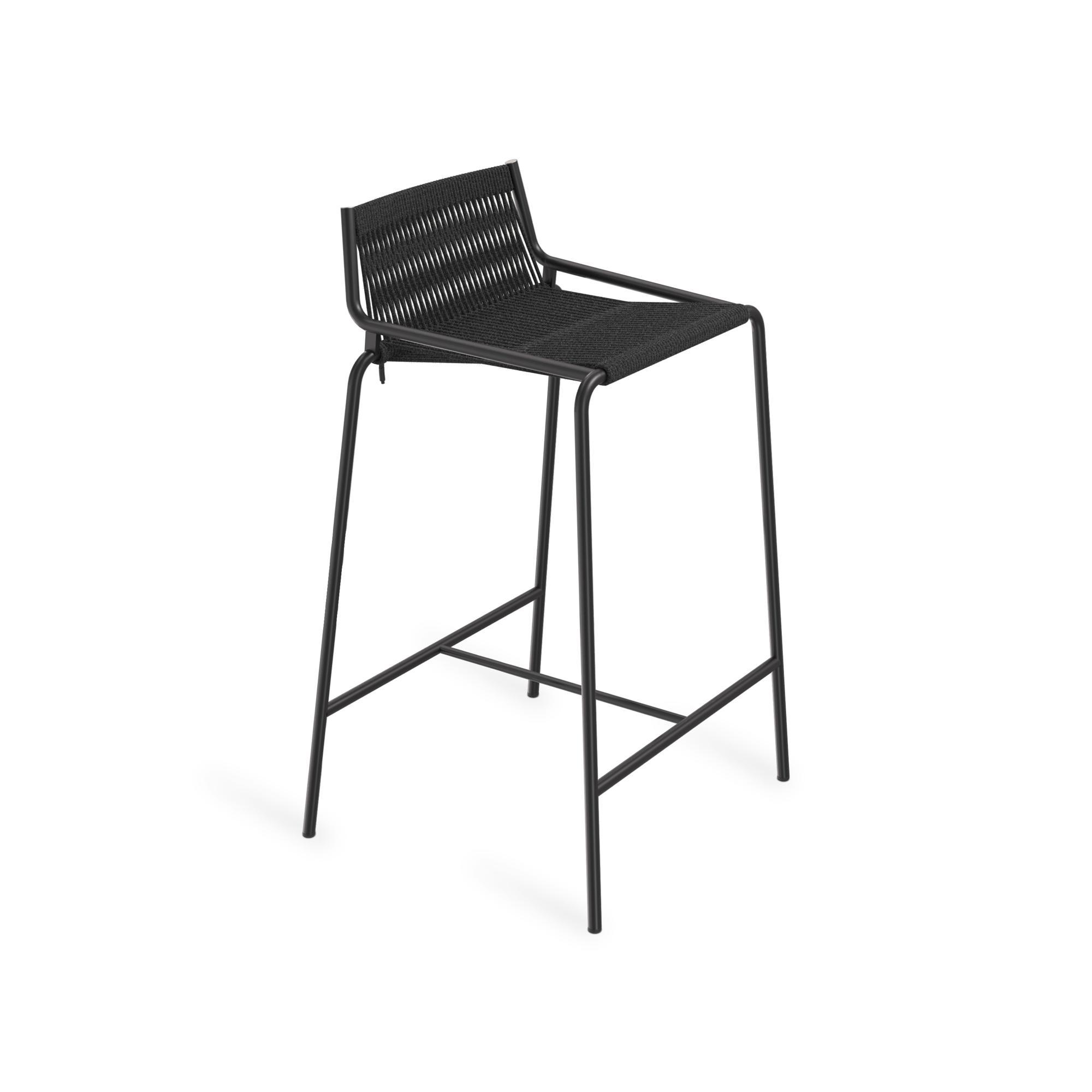 Thorup Copenhagen Noel Barstool musta/musta pellava K67 cm