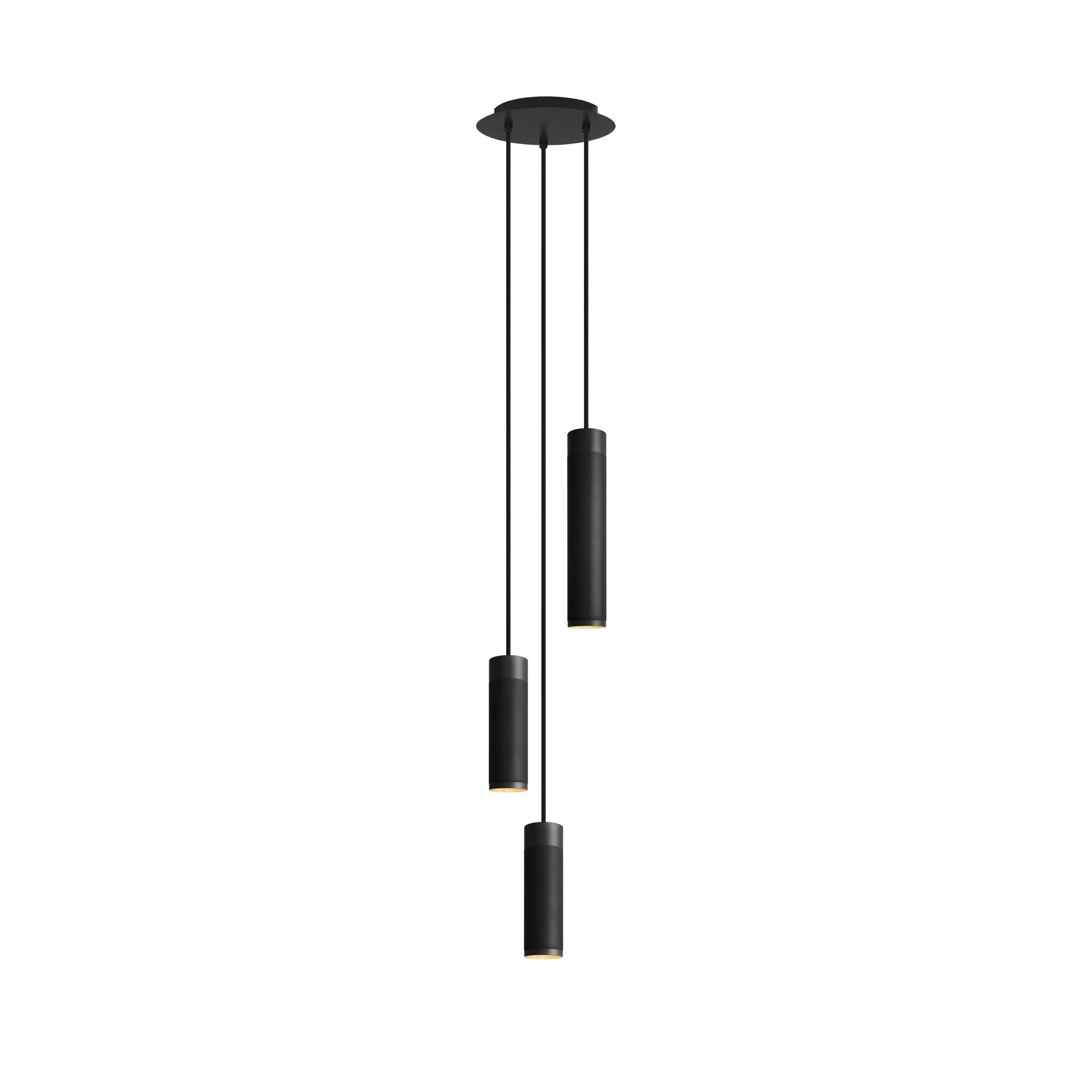 Thorup Copenhagen Lampadario Cluster 3 Nero Brunito Ottone