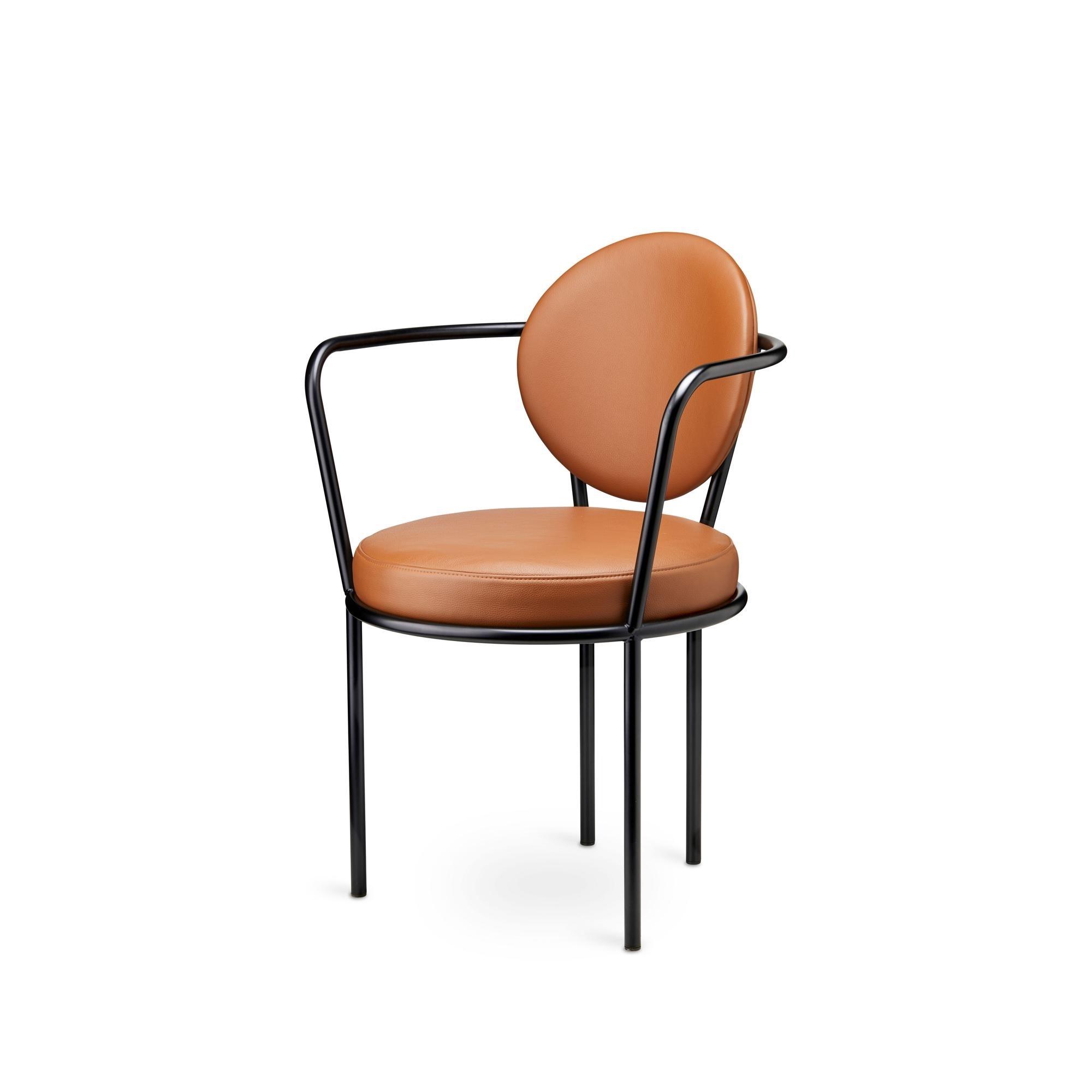 Design By Us Casablanca Spisebordsstol Sort/Orange Brun