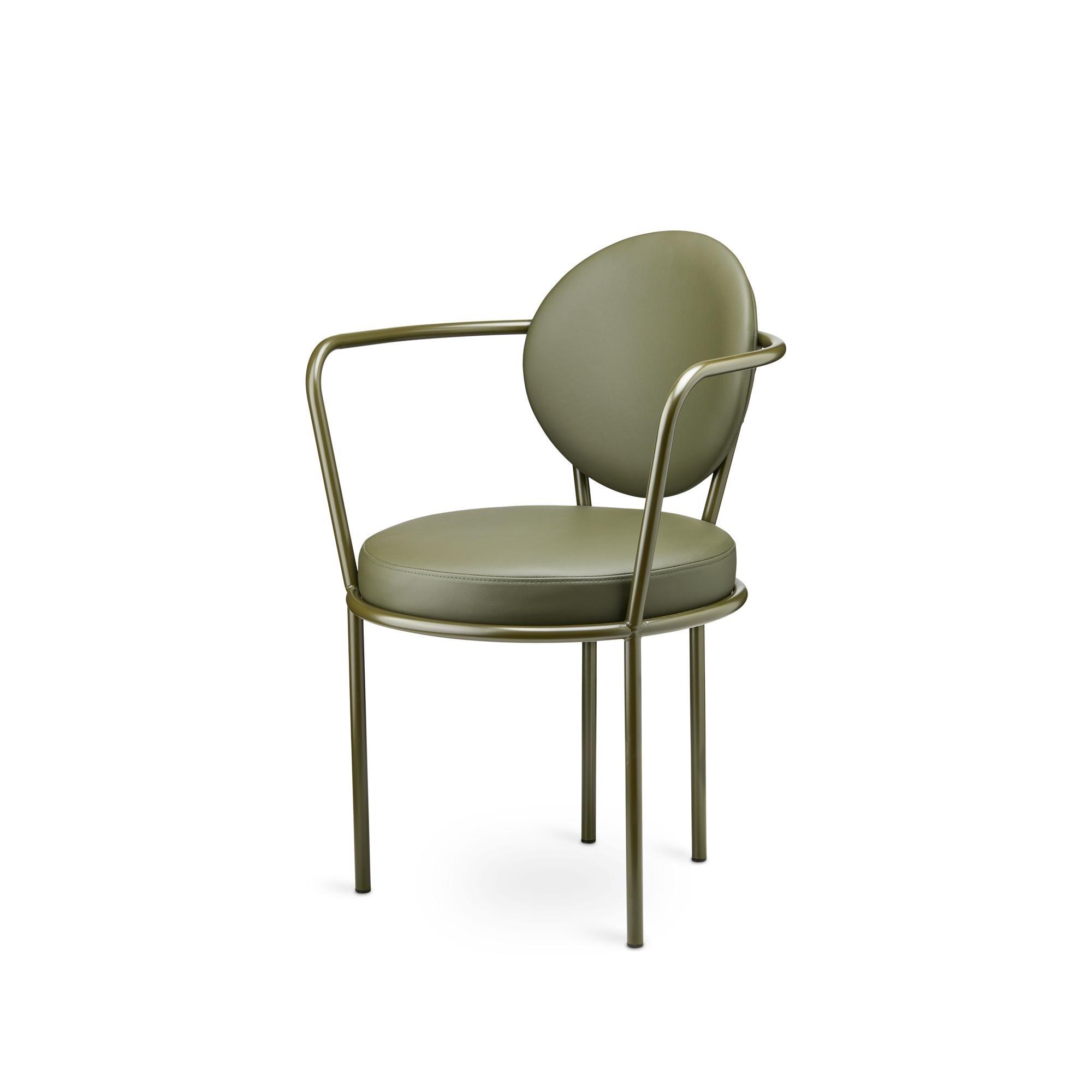 Design By Us Casablanca Matbordsstol Läderklädd Grön