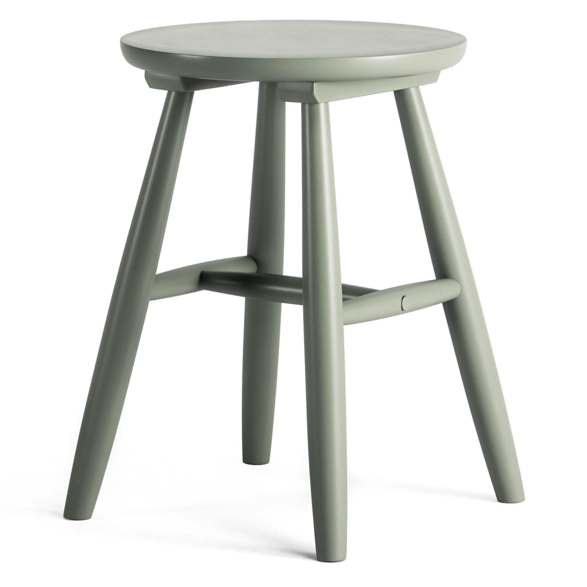 Department Wood Stool H15 Cement Grey