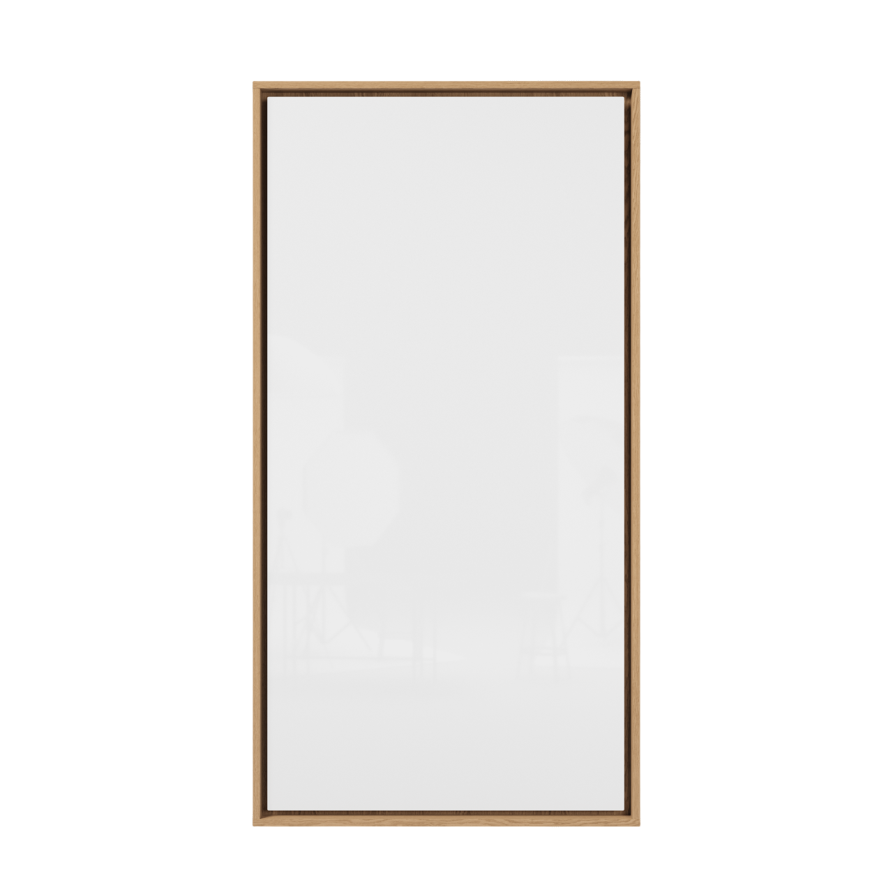 Chat Board Dynamisch Flex Wandframe voor Schoolbord 100x200 Mat Eikenhout