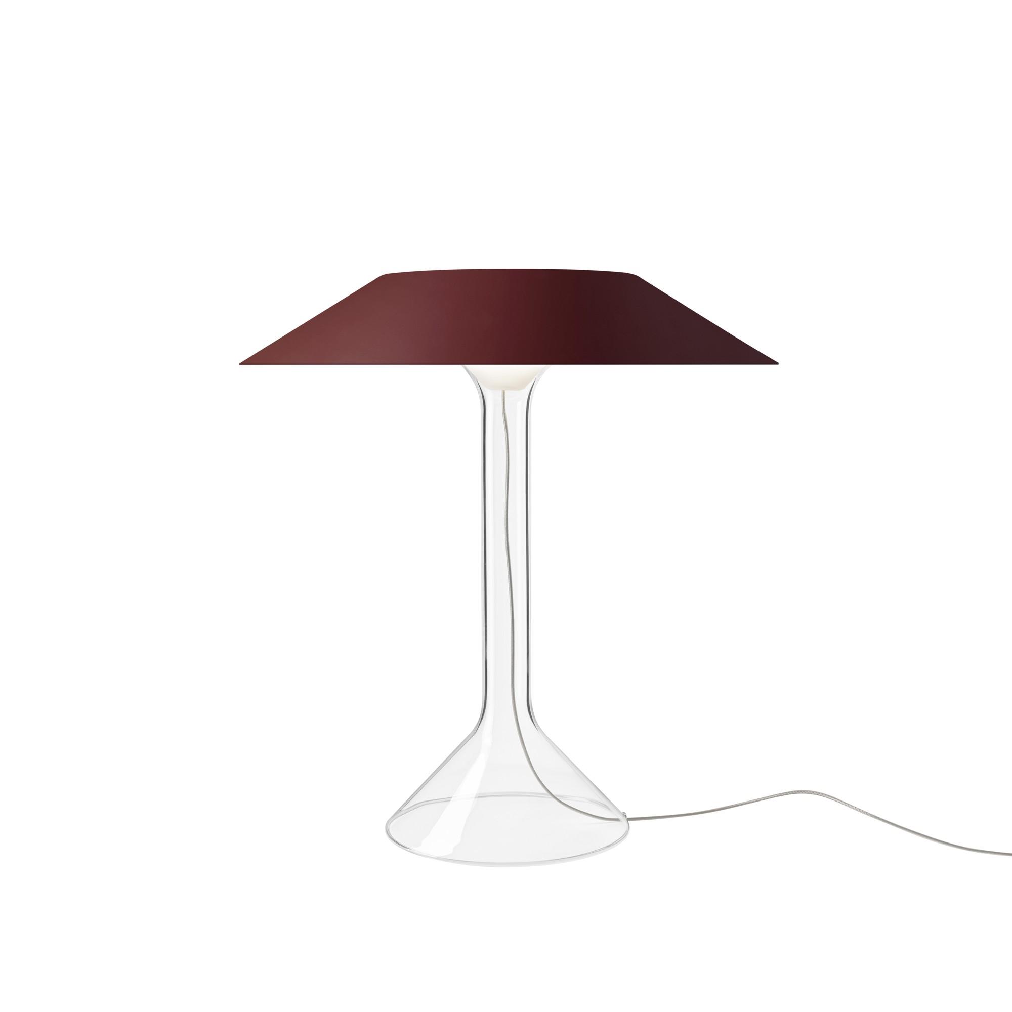 Foscarini Chapeaux M Lampe à Poser Rouge Foncé