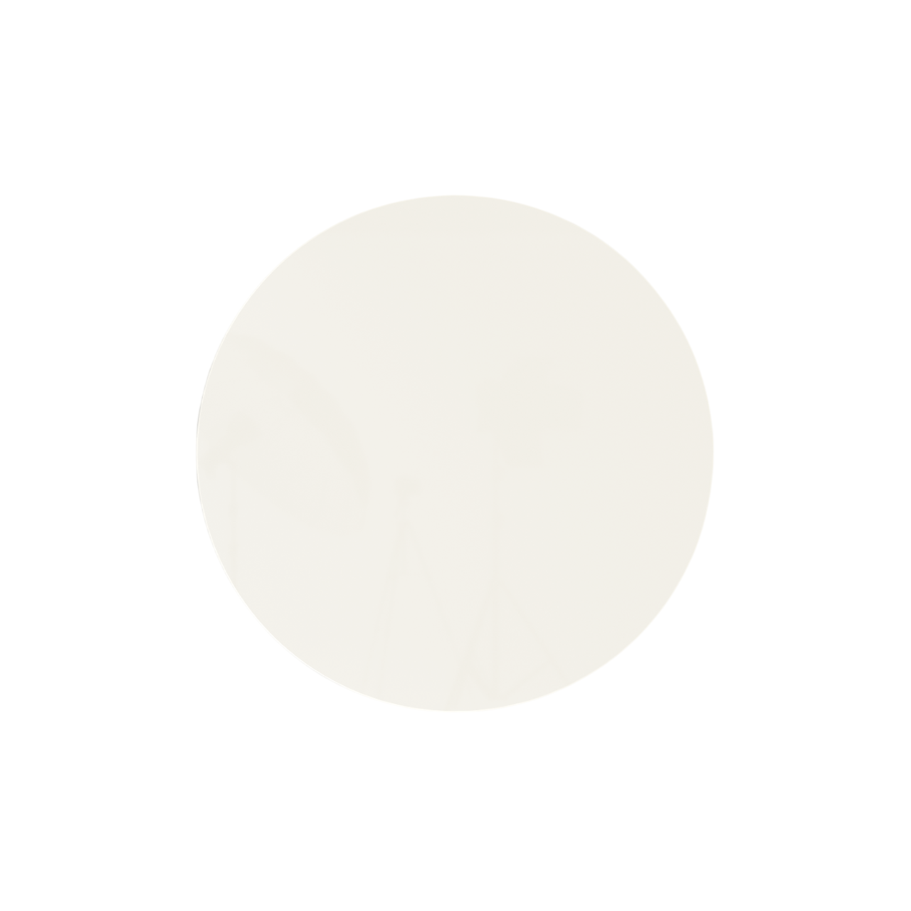 Chatbord Orbit Bulletin Board Ø120 Puur wit