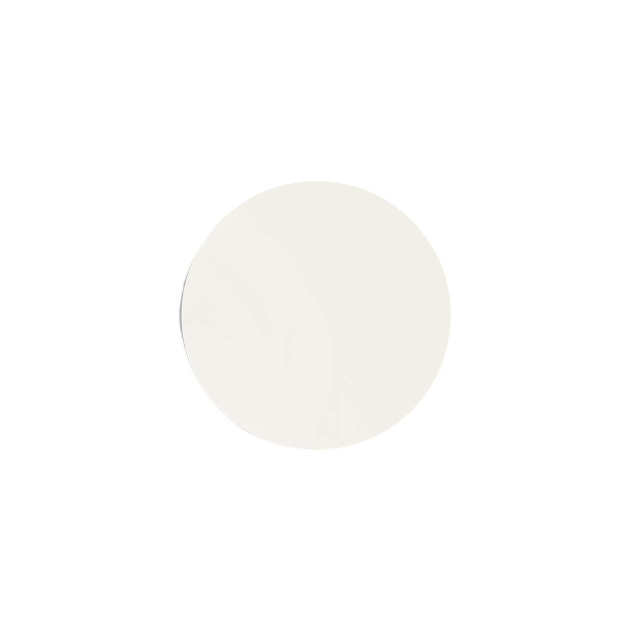 Chatbord Orbit Mededelingenbord Ø90 Puur wit