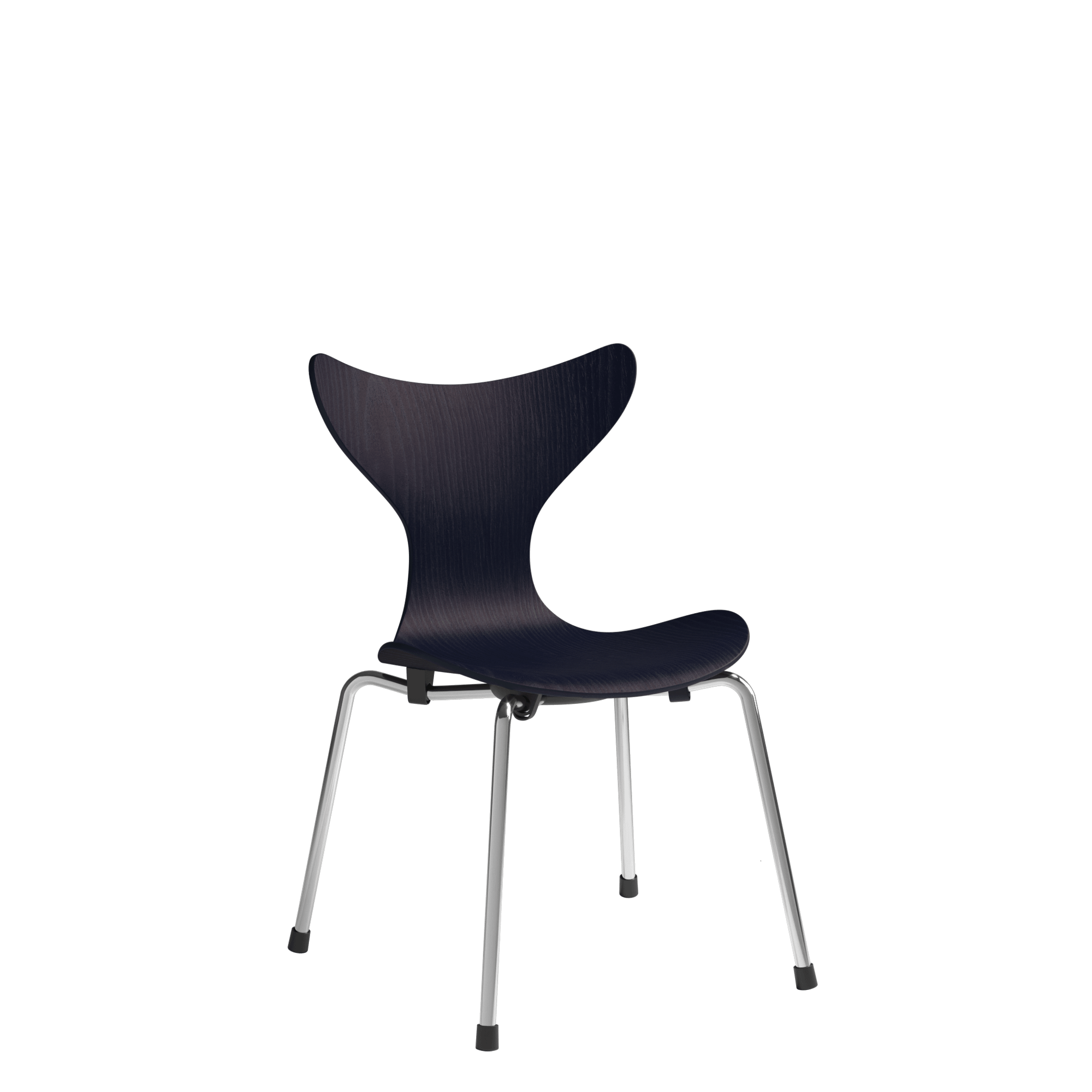 Fritz Hansen Lilje Lasten Tuoli Kromi/890 Midnight Blue