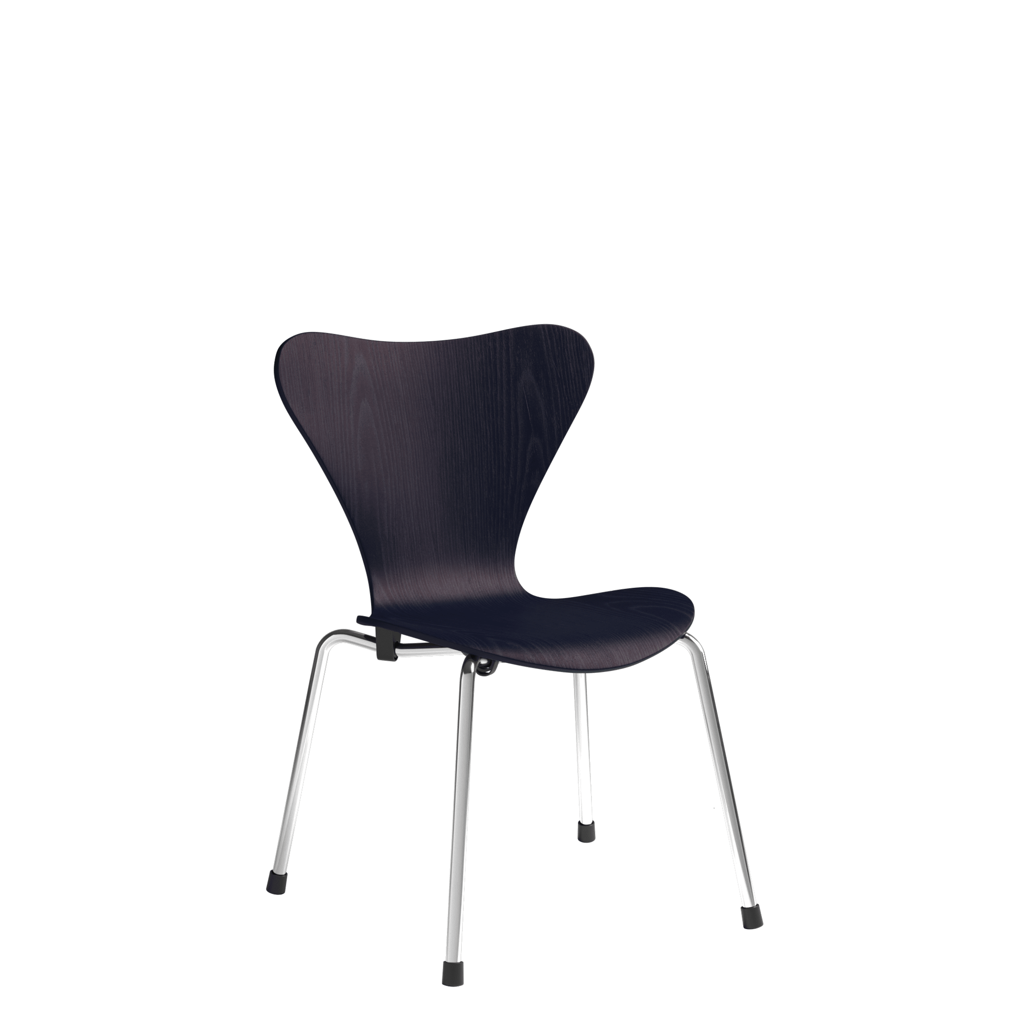 Fritz Hansen Serie 7 Silla Infantil Cromo/890 Azul Medianoche