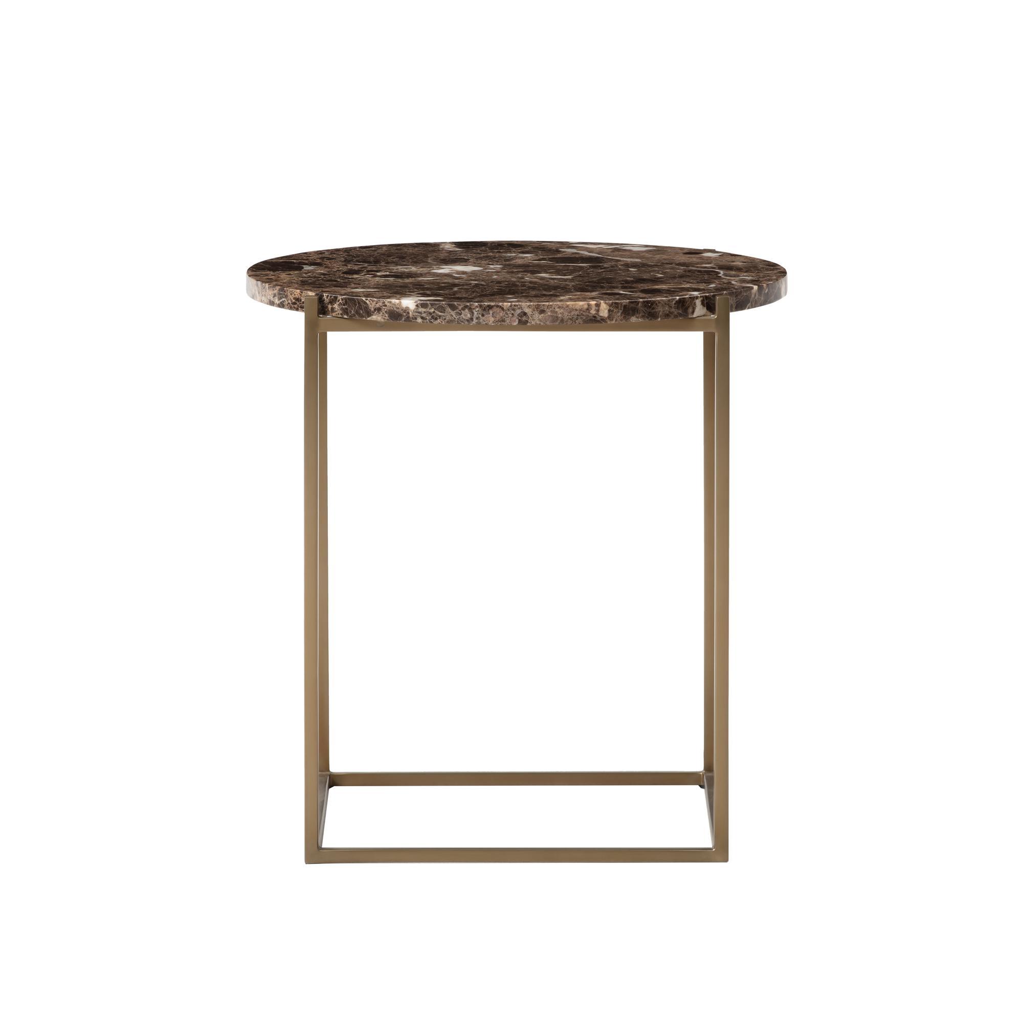 Wendelbo Circle Side Table Ø48 Emperador Marble