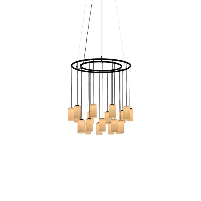 Santa & Cole Cirio Ljuskrona S Taklampa Vit Opal/ Glas