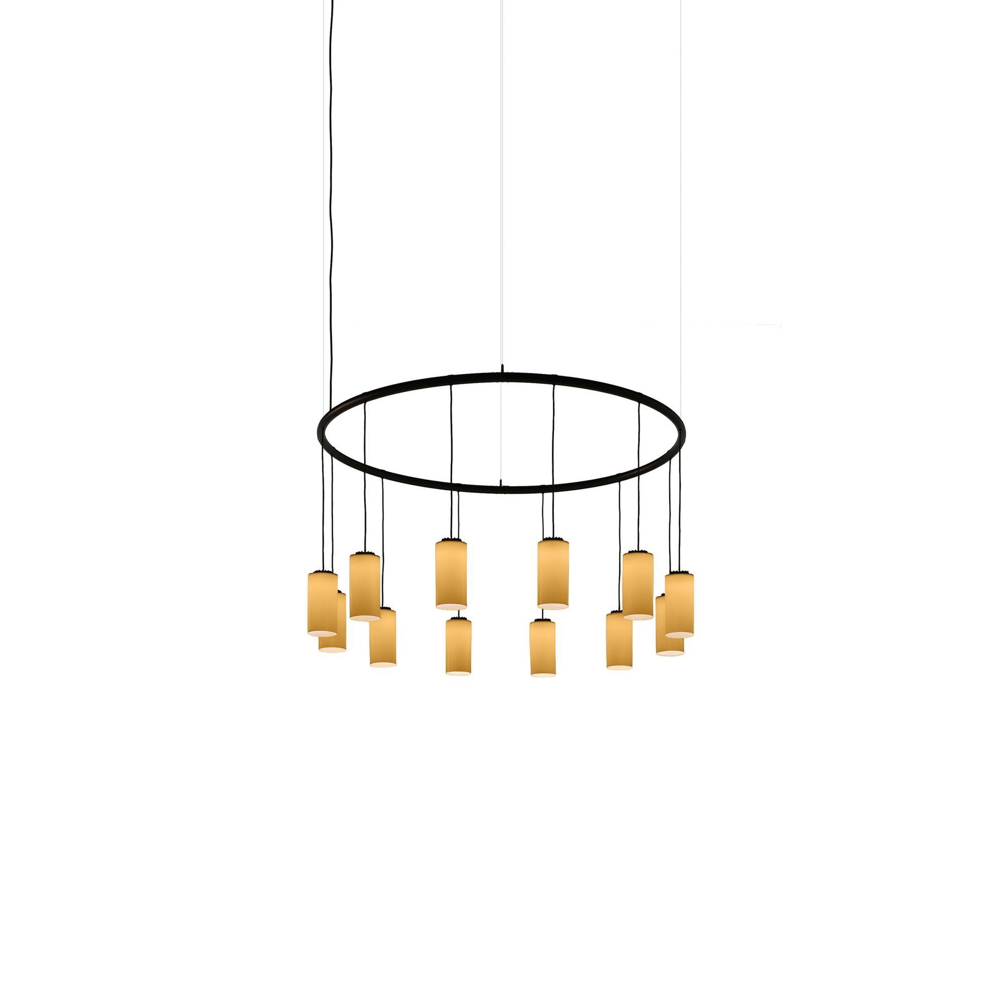 Santa & Cole Cirio ronde Hanglamp S, Wit/porselein