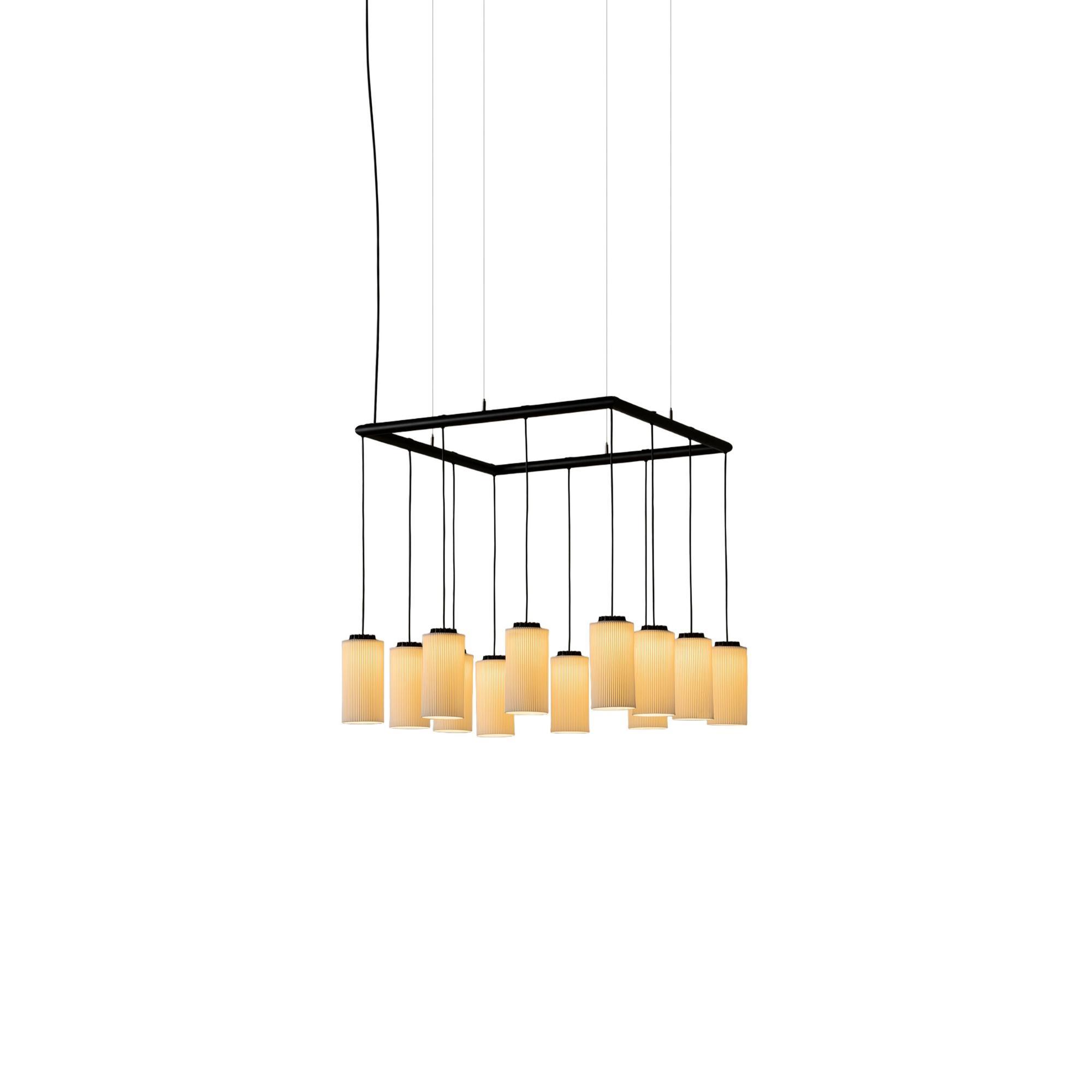 Santa & Cole Cirio Cuadrada Hanglamp Wit Pana/Porselein