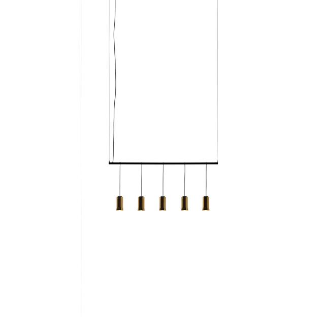 Santa & Cole Cirio Lineal 1 Módulo Taklampa Polerad Mässing