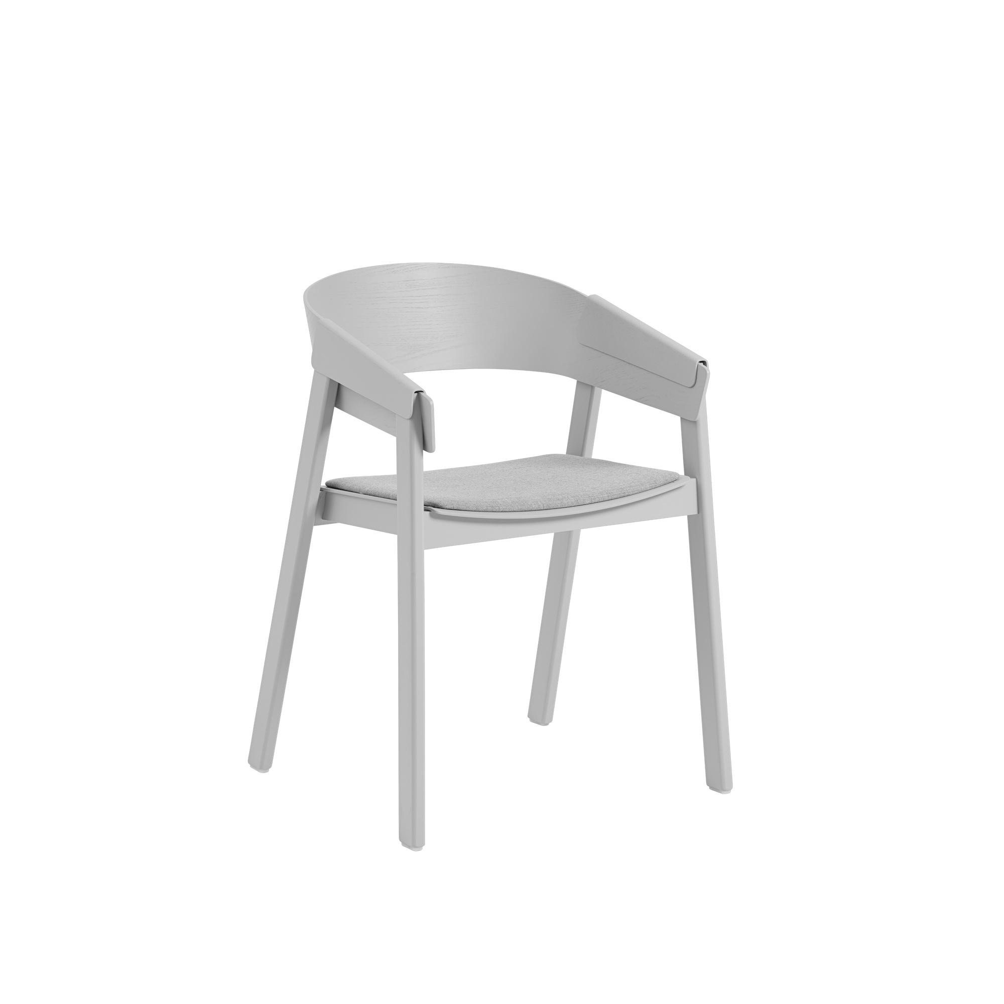 Muuto Cover Matbord Stol M. Armstöd Klädd Remix 123/Grå