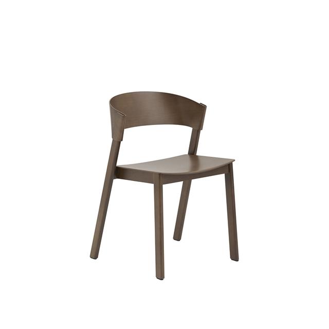 Muuto Cover Side Chair - Donkerbruin Gebeitst