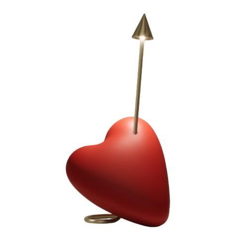 Lampada da tavolo Karman Kuore Rosso