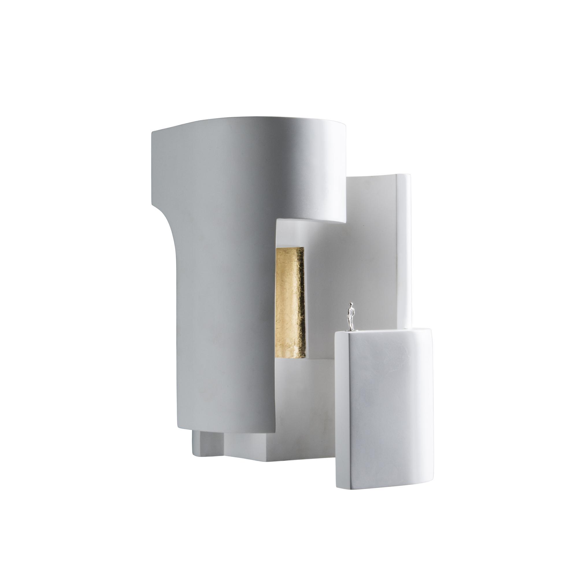 DCW Éditions Soul Story Angle 1 Lámpara de Pared Blanco/ Oro