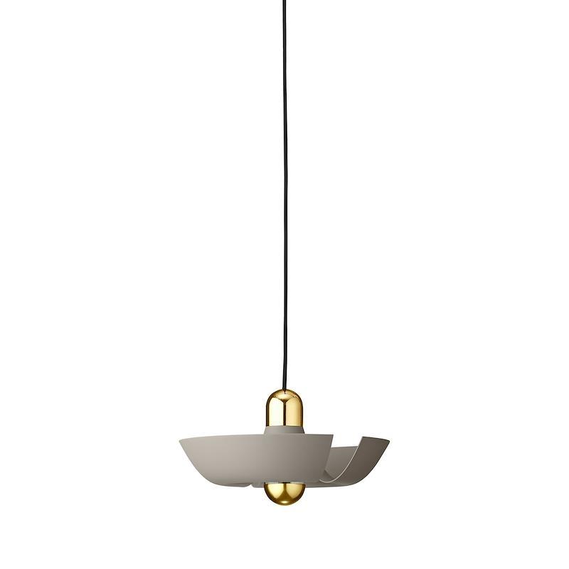 AYTM CYCNUS Pendant Small Taupe/Gold