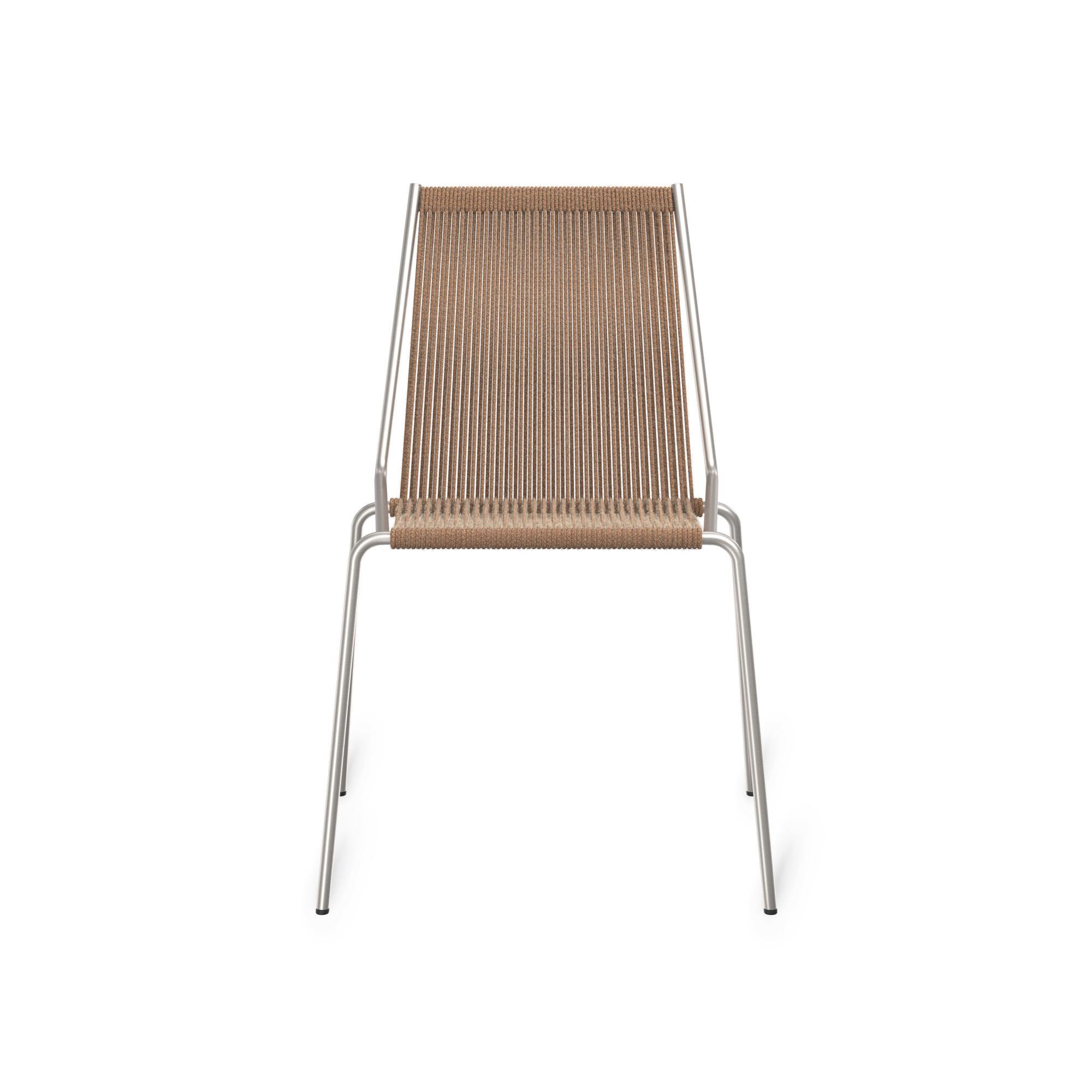 Thorup Copenhagen Noel Dining Chair Steel/ Brown Wool