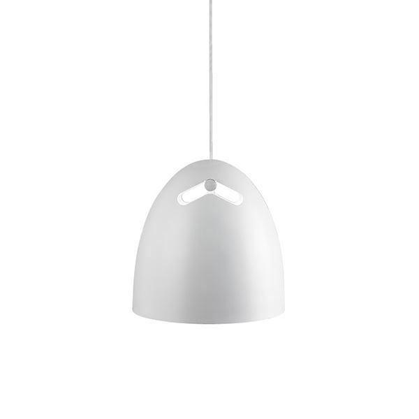 Darø Bell+ Pendelleuchte Eiche-Weiß Mittel