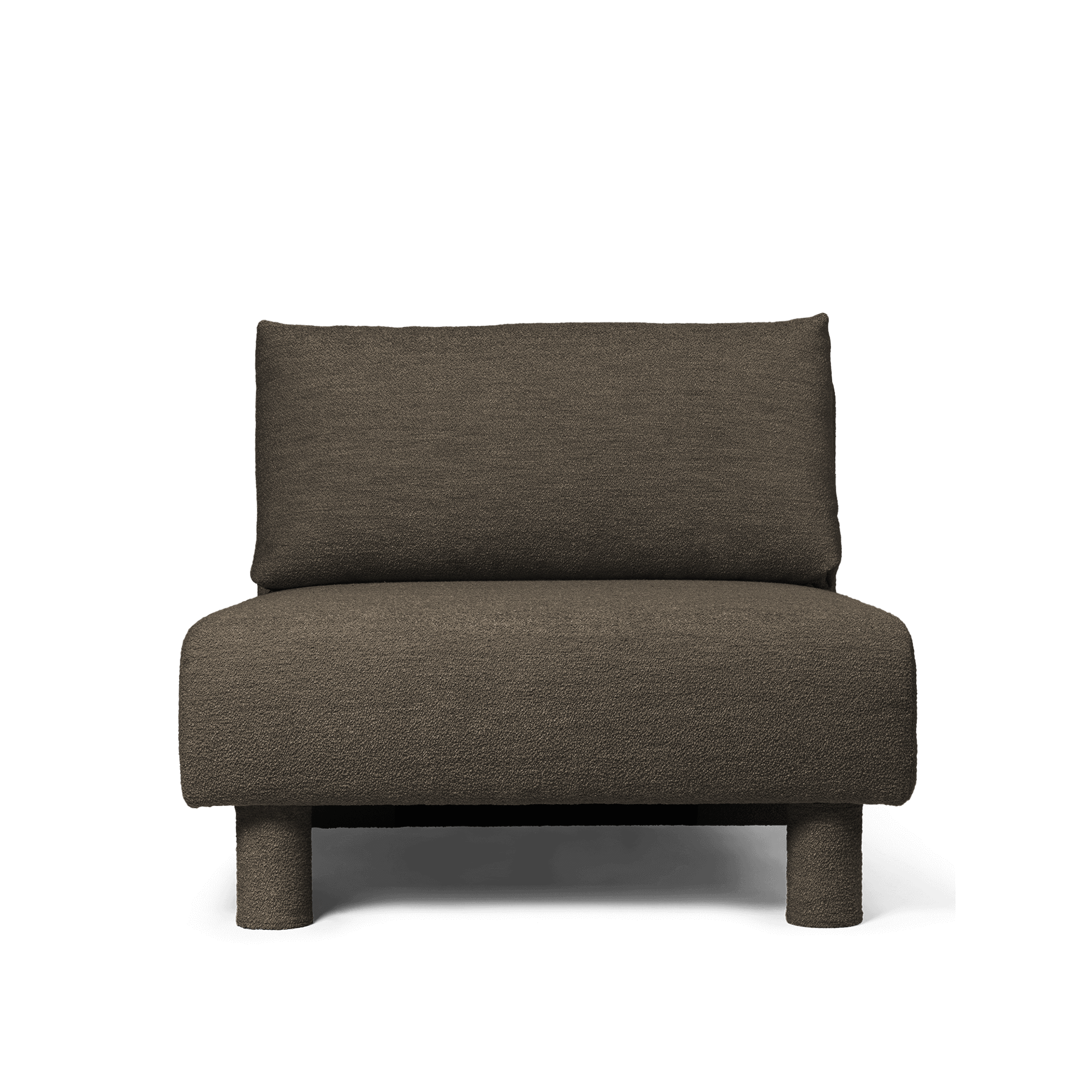 Ferm Living Dase Modul Sofa Center Soft Bouclé/Dark Brown