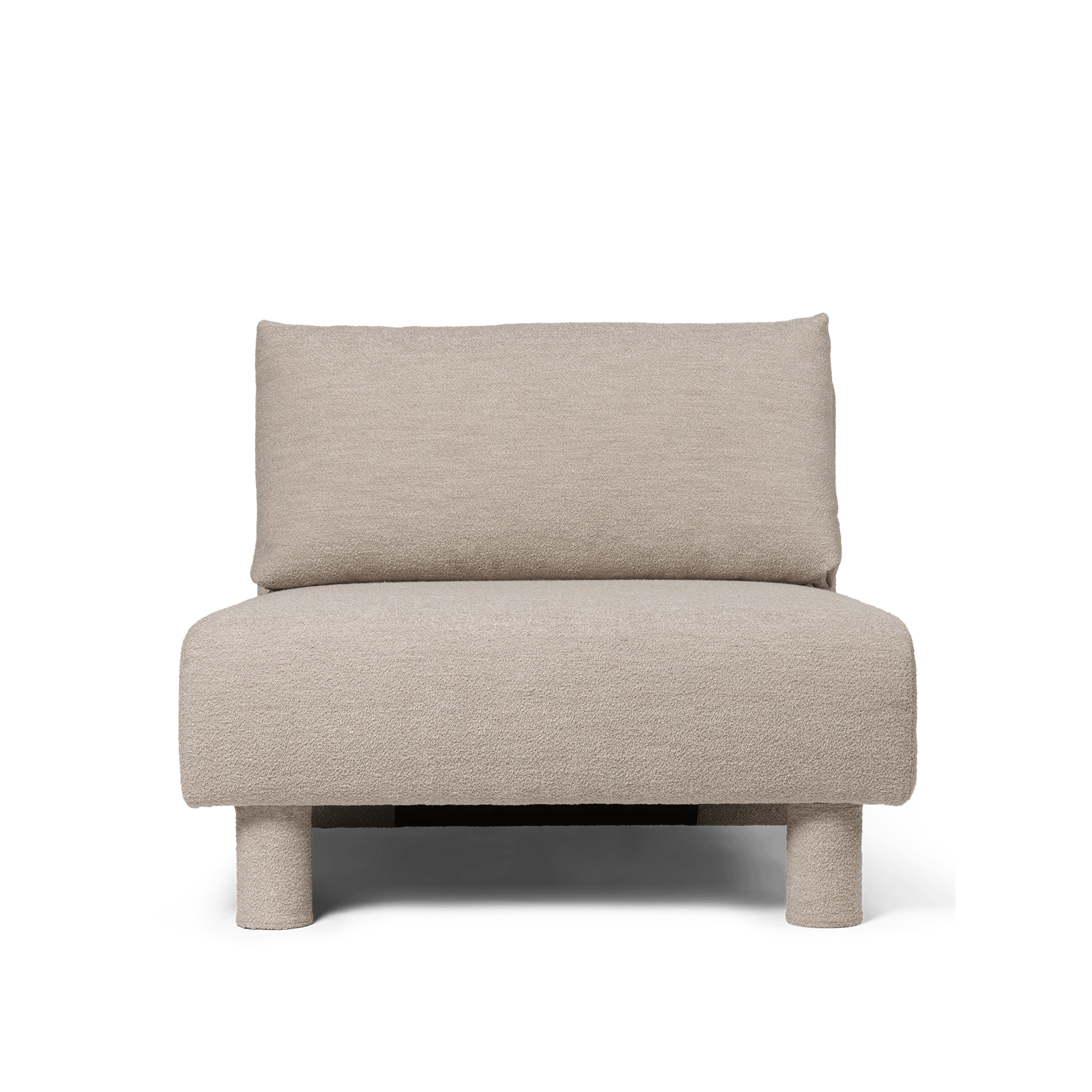 Ferm Living Dase Modul Divano Centro Soft Bouclé/Naturale