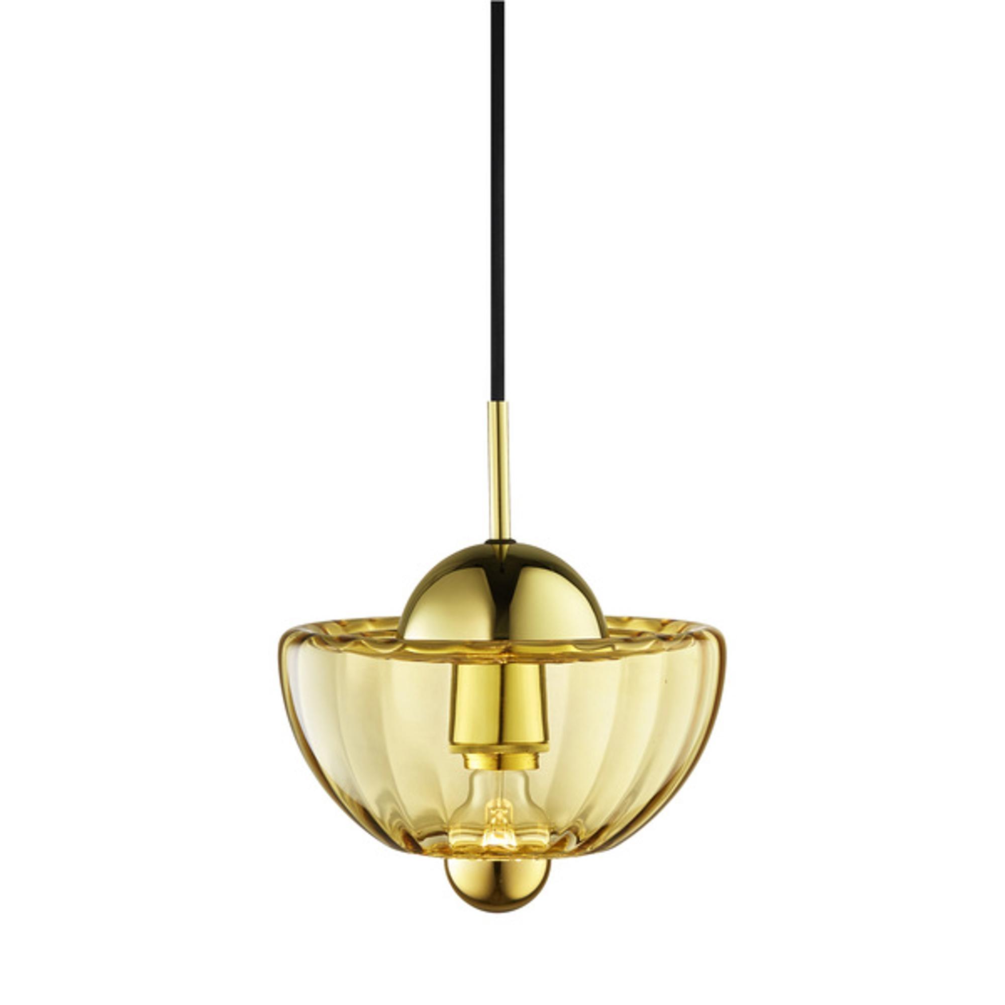 Design By Us Lotus Pendel Amber/Guld