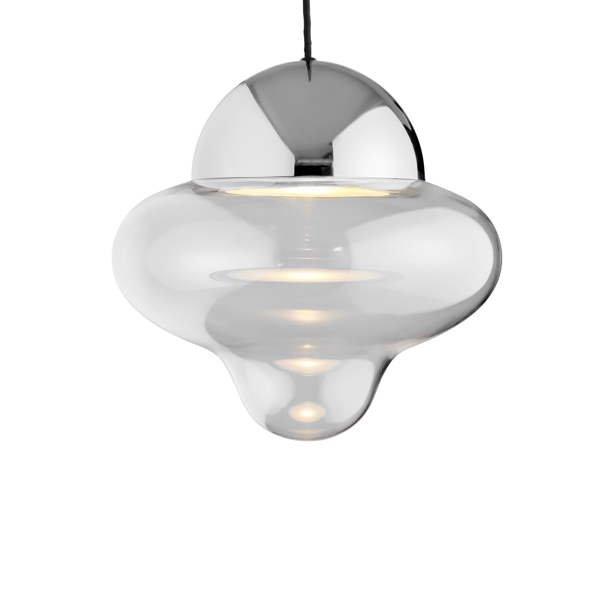 Design By Us Nutty XL Lampa Wisząca Przezroczysty/ Chrom