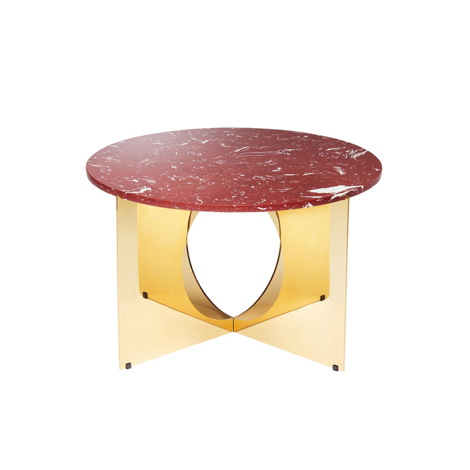 Design By Us This Is Art Sofabord Guld/Bordeaux