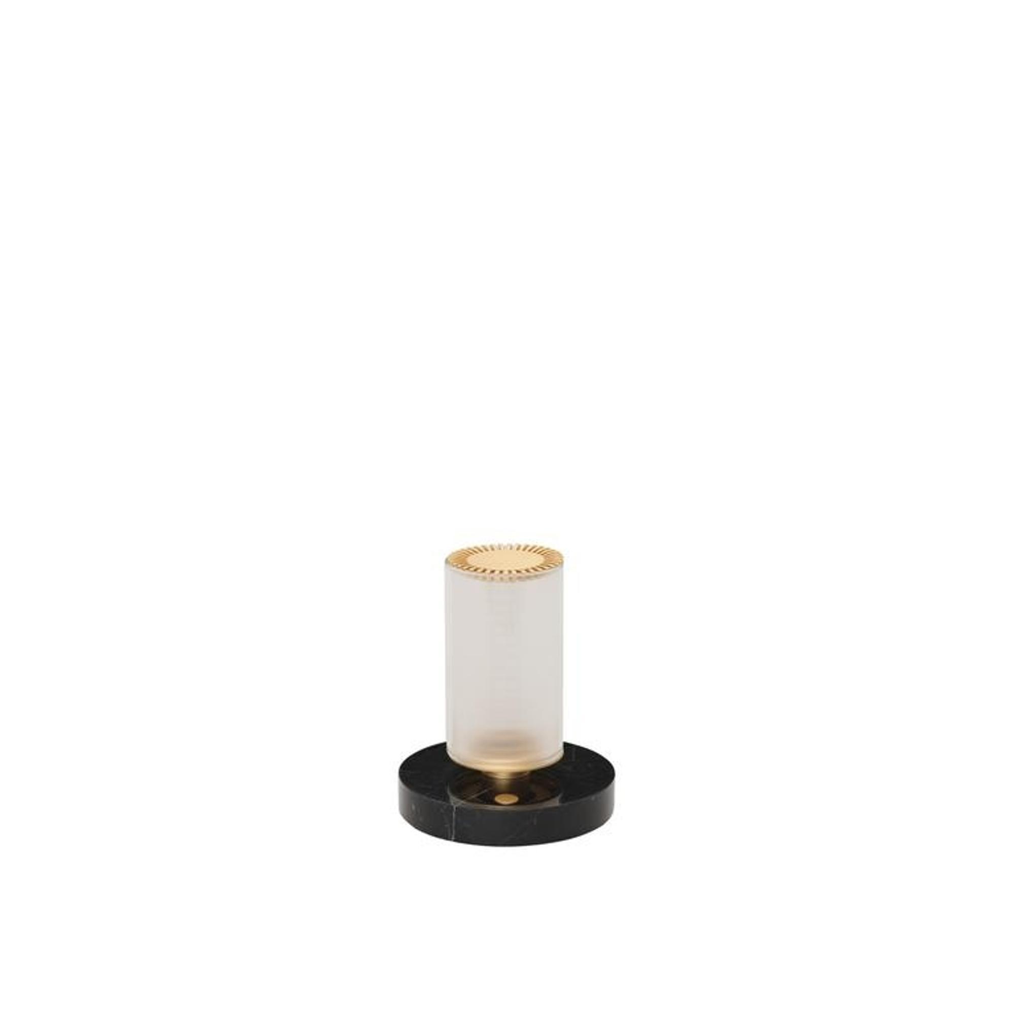 DCWédtions La Lampe Frechin Lámpara Portátil Oro/ Mármol Negro