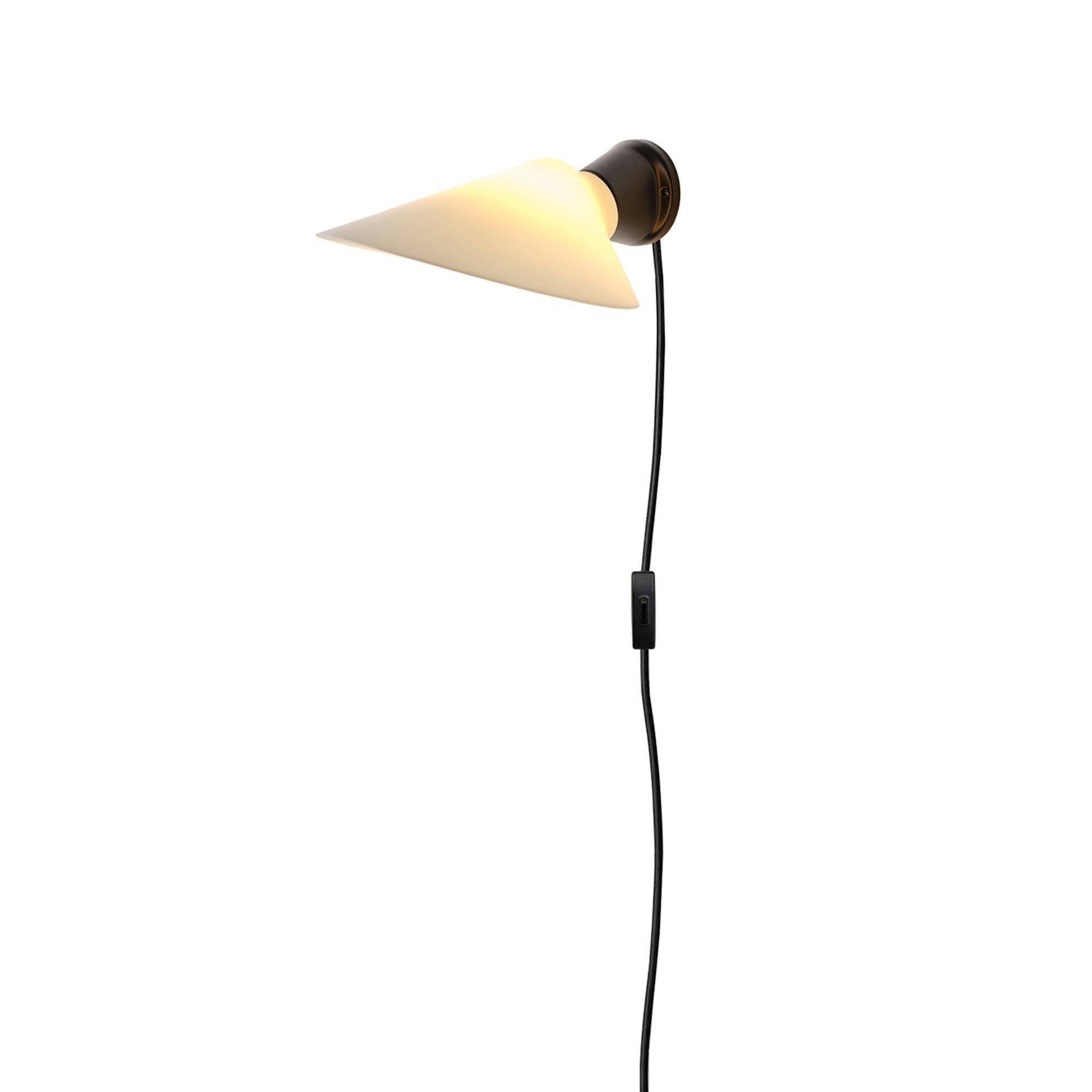 DCWéditions Plume CA Wandlamp Zwart/ Polycarbonaat